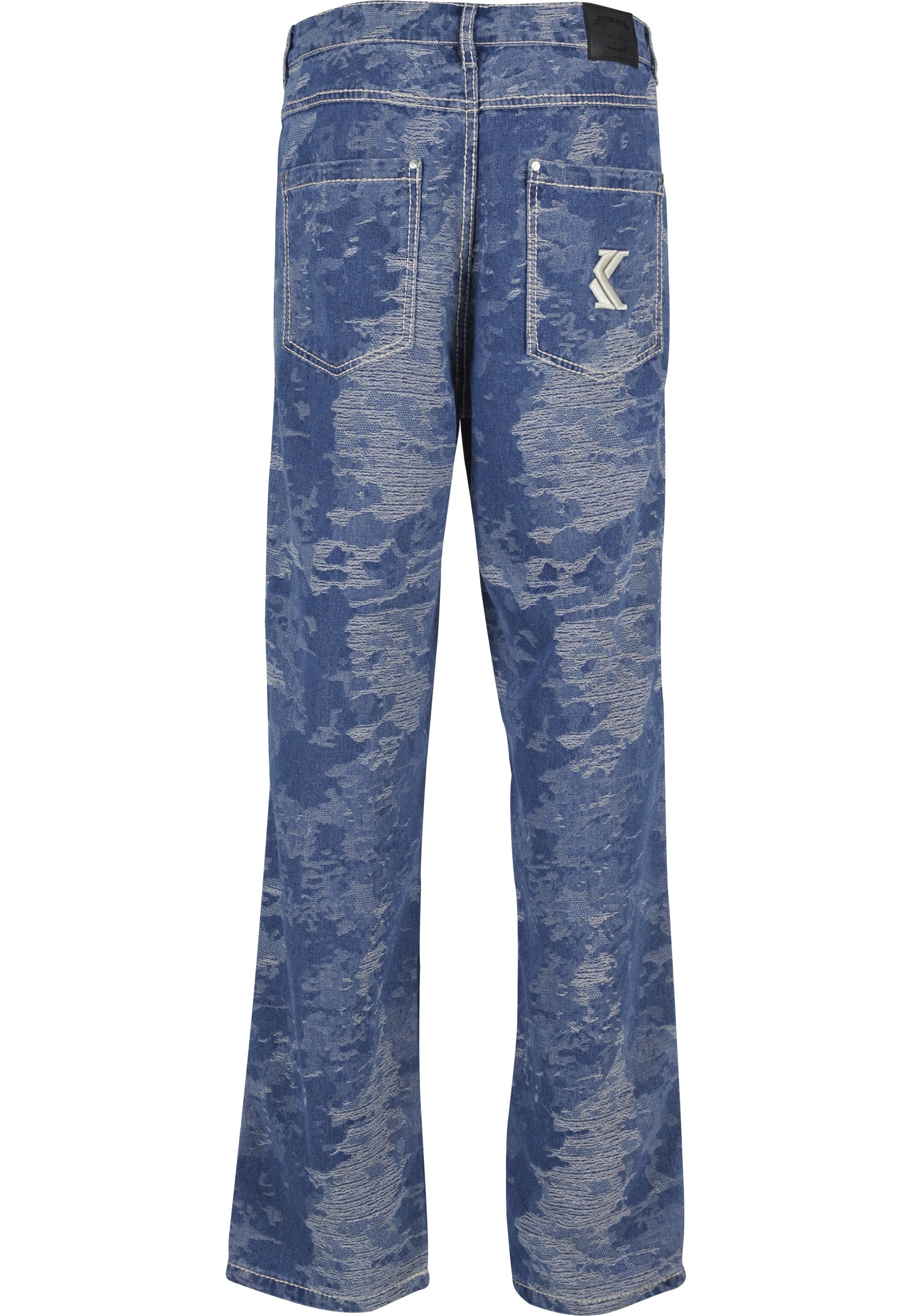 Karl Kani Bequeme Jeans "Karl Kani OG K Distress Camo Five Pocket Denim" günstig online kaufen