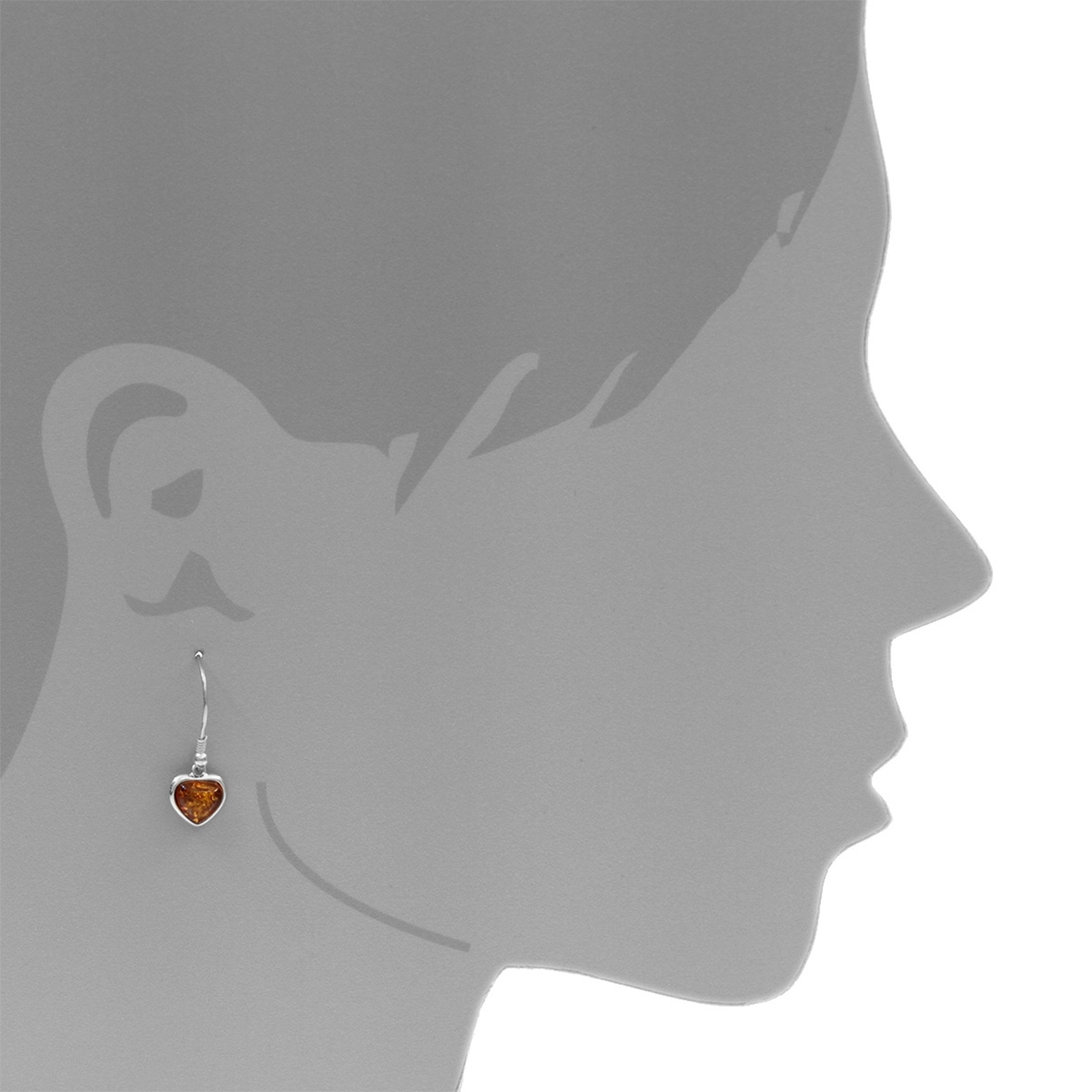 OSTSEE-SCHMUCK Paar Ohrhänger »Ostsee-Schmuck Ohrhänger Herz 11 mm Ohrhänger Herz 11 mm«, (2 tlg.)