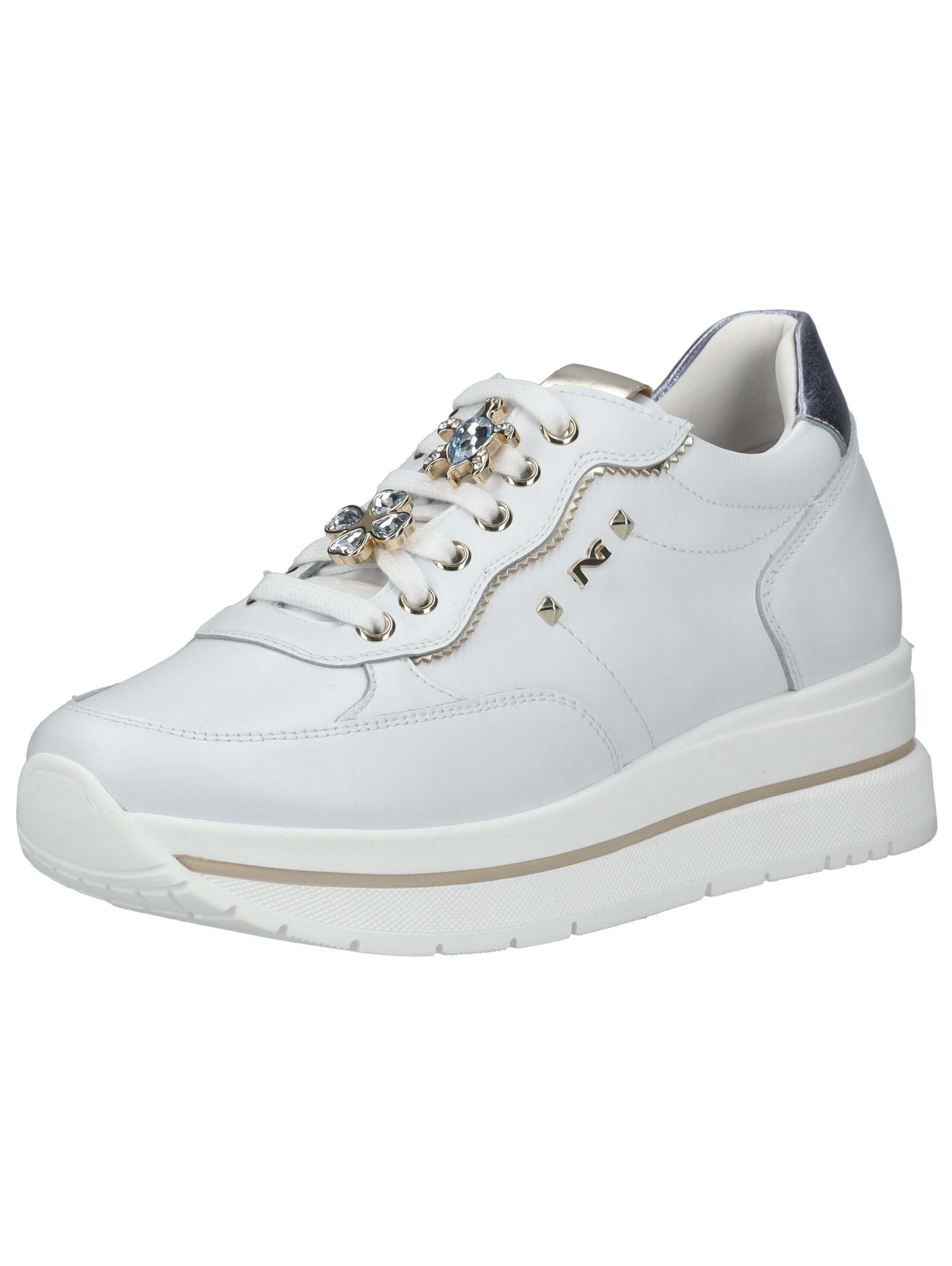 Nero Giardini Plateausneaker "Nero Giardini Sneaker Lederimitat/Nylon" günstig online kaufen