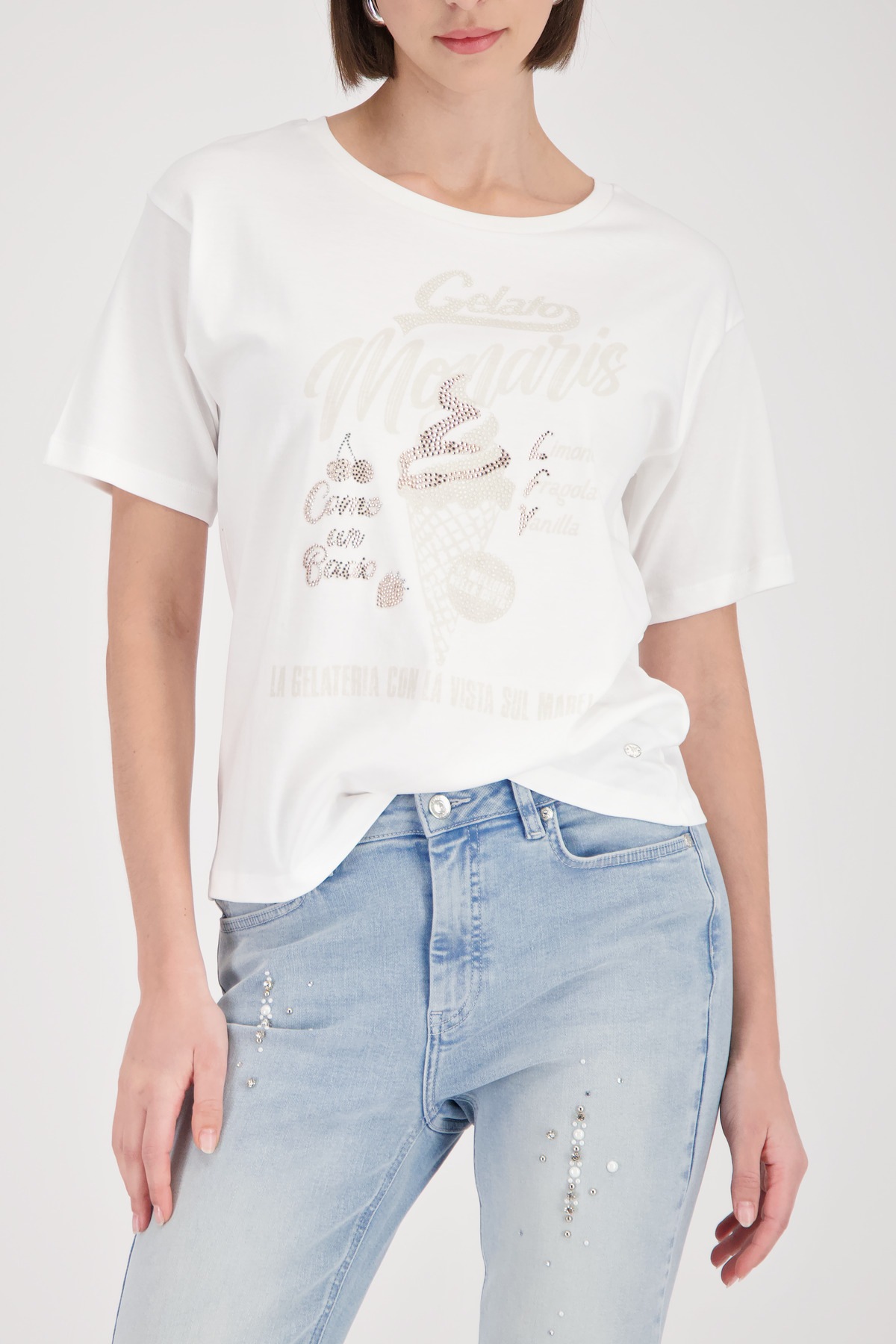 Monari T-Shirt "Shirt Ice Cream" Regular fit mit Gelato-Print