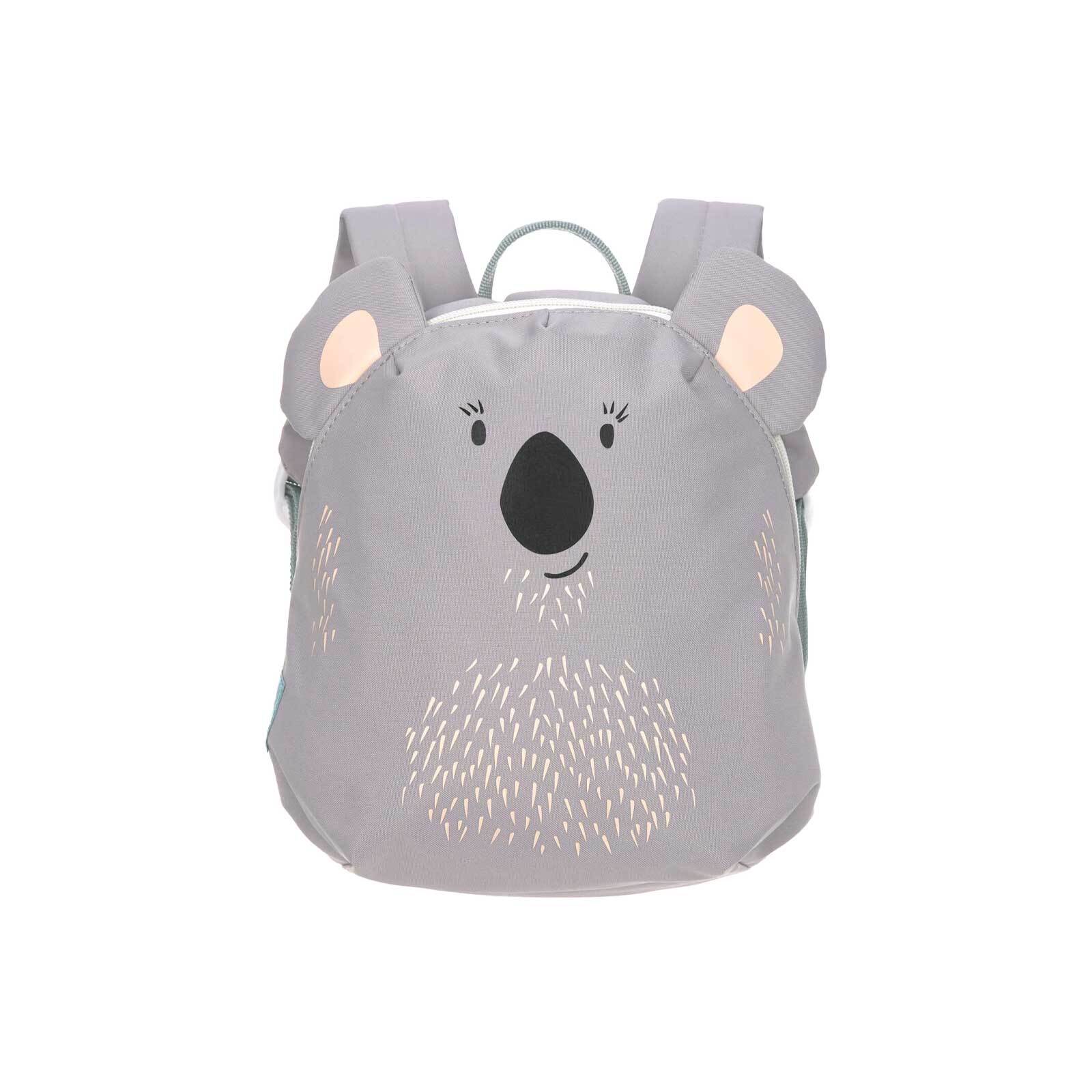 Rucksack LÄSSIG "Kinderrucksack About Friends 20 x 9,5 x 24 cm", Kinder, Gr. B/H/T: 9,5cm x 24cm x 20cm, grau (koala), Polyester, Rucksäcke Rucksack