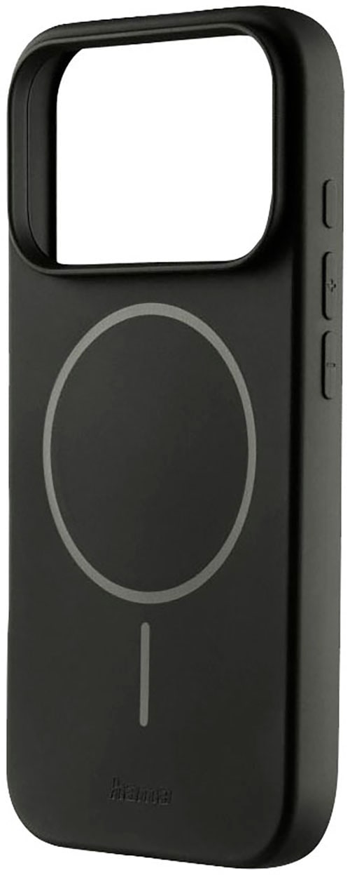 Hama Smartphone-Hülle »Handyhülle magnetisch für Apple iPhone 17 Pro 18 Pro Schwarz« Magnetisch, Kratzschutz, Ultra-Slim-Design, bezogene Seitentasten