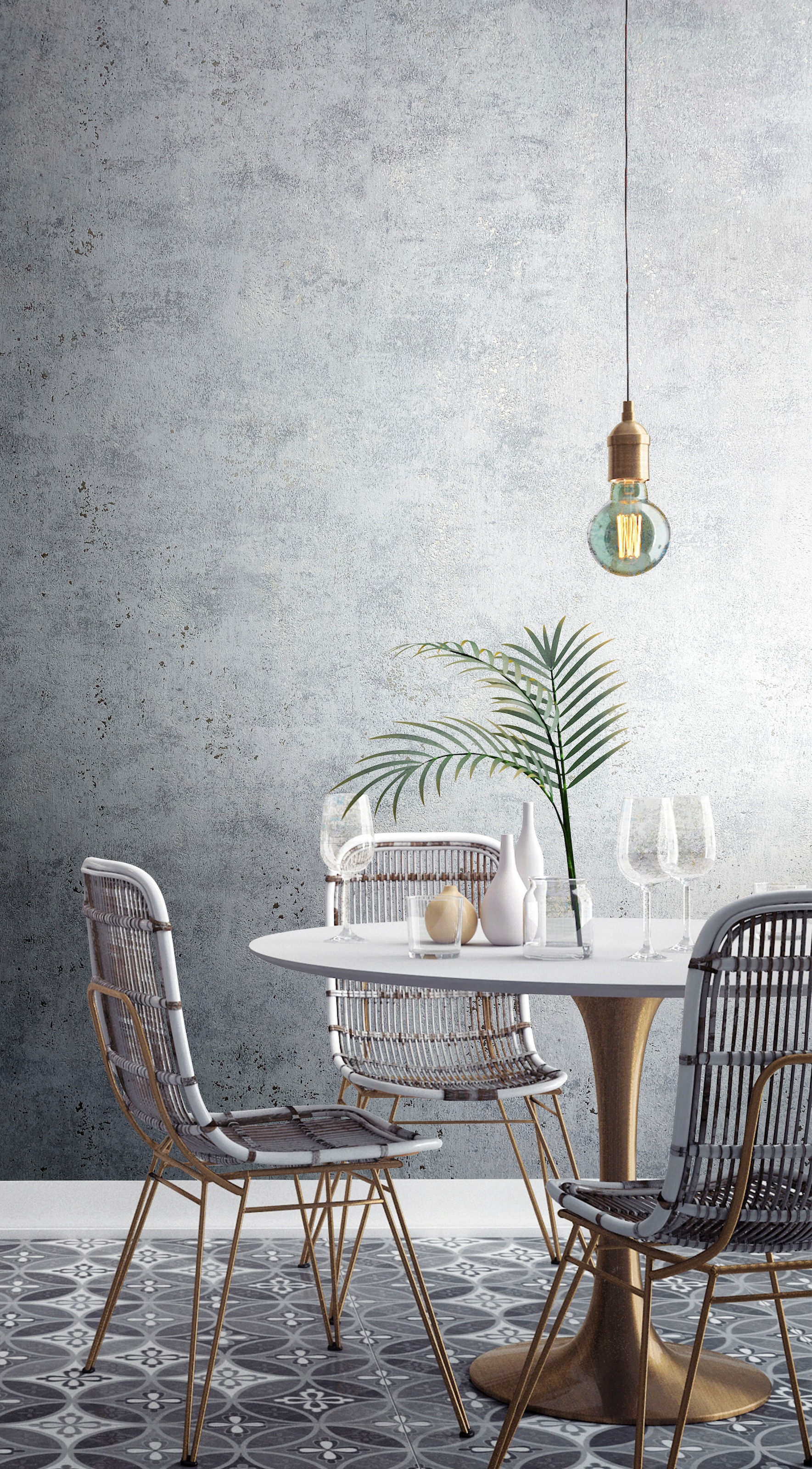 MARBURG Vliestapete "Concrete", B/L: 0,53m x 10,05m, Rollen: 1, grau, Wohnzimmer, Tapeten, moderne Tapete für Wohnzimmer Schlafzimmer Küche