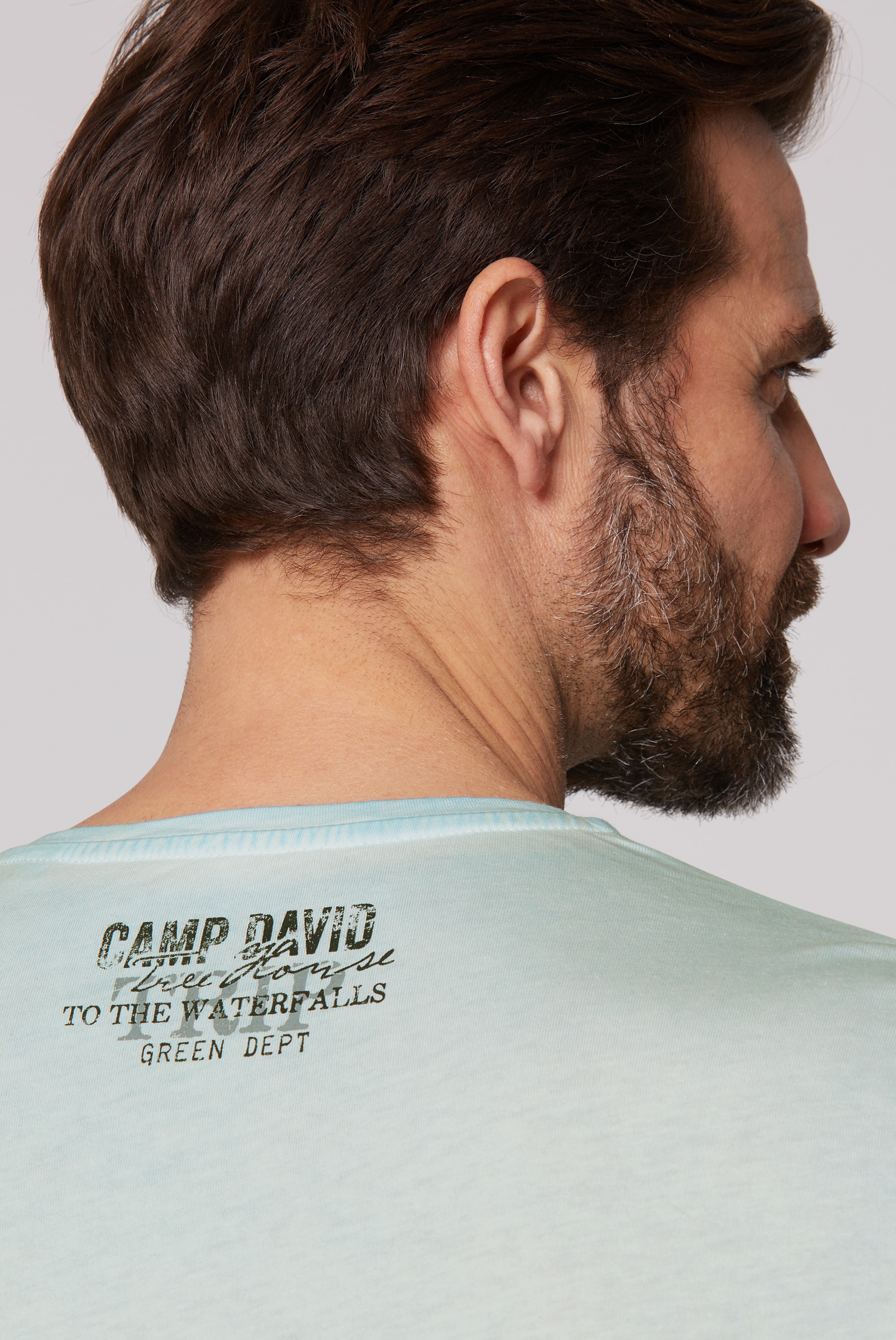 CAMP DAVID Rundhalsshirt, aus Baumwolle