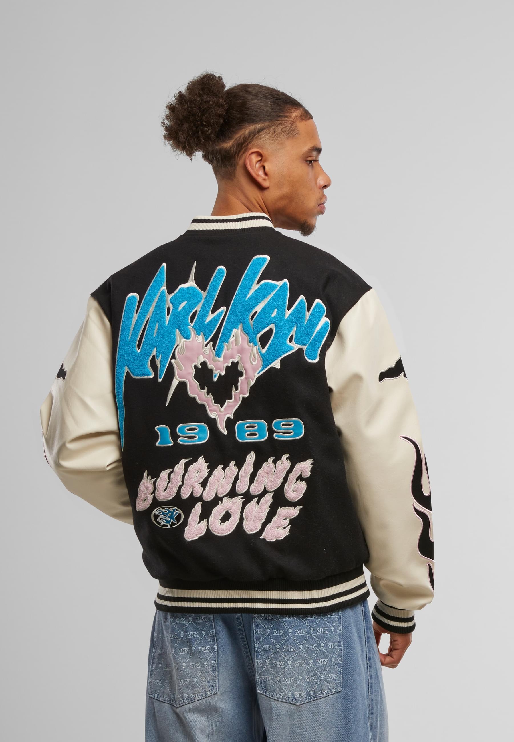 Karl Kani Collegejacke »Karl Kani Kani Amor Flames College Jacket«, (1 St.), ohne Kapuze