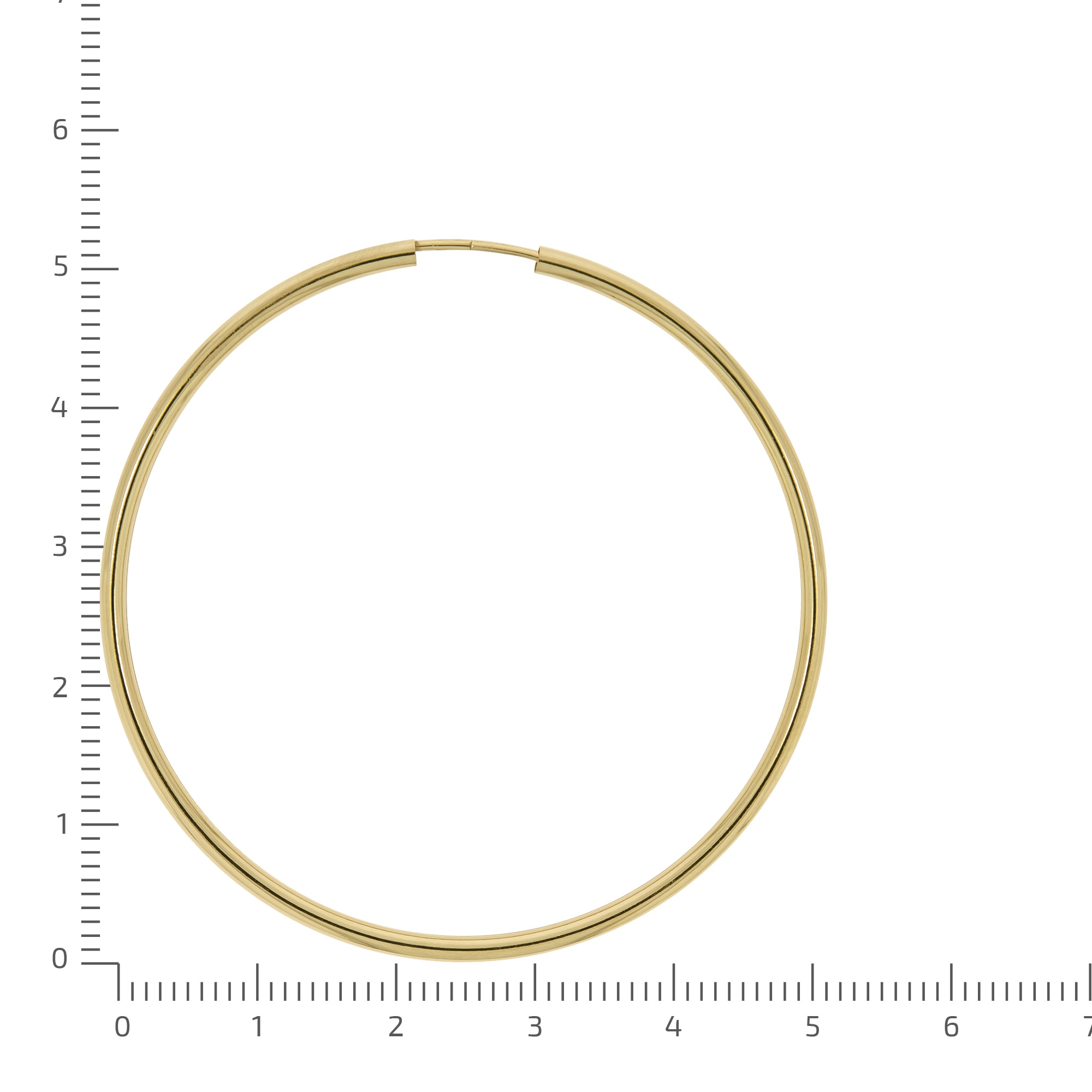 Vivance Paar Creolen »585/- Gelbgold glanz 50 mm«