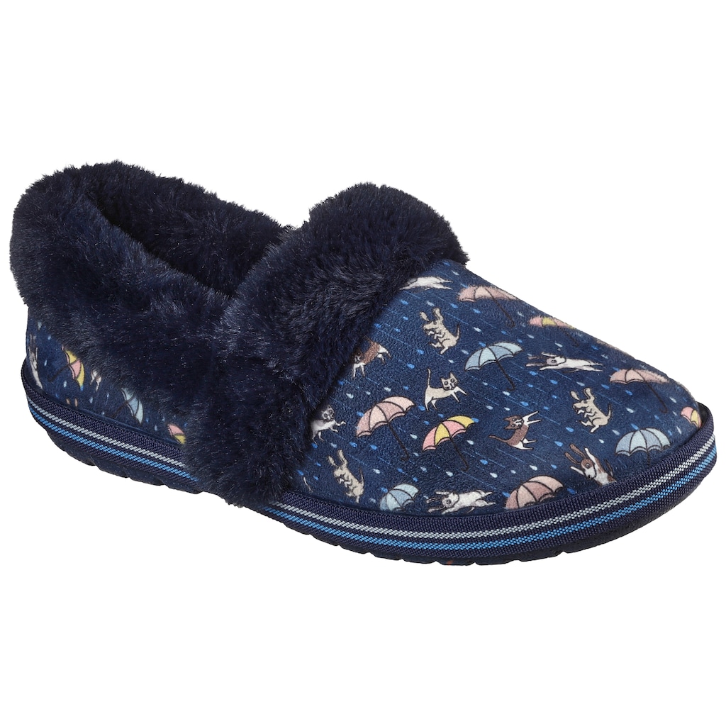 Skechers Pantoffel »TOO COZY MOVIE NIGHT«, mit witzigem Hunde- und Katzenprint