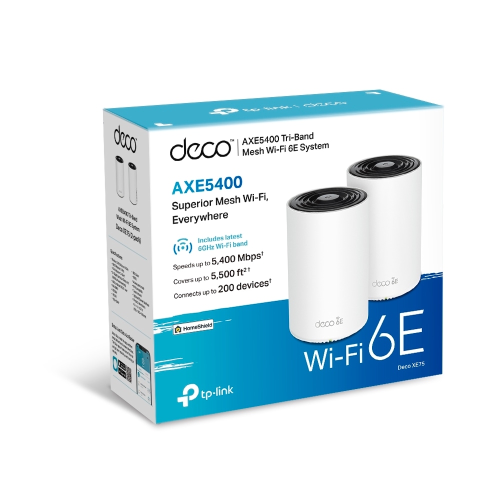 TP-Link WLAN-Router »Deco XE75 AX5400 Wifi 6E Home Mesh«, (Packung, 2x Deco XE75), (2er Pack)