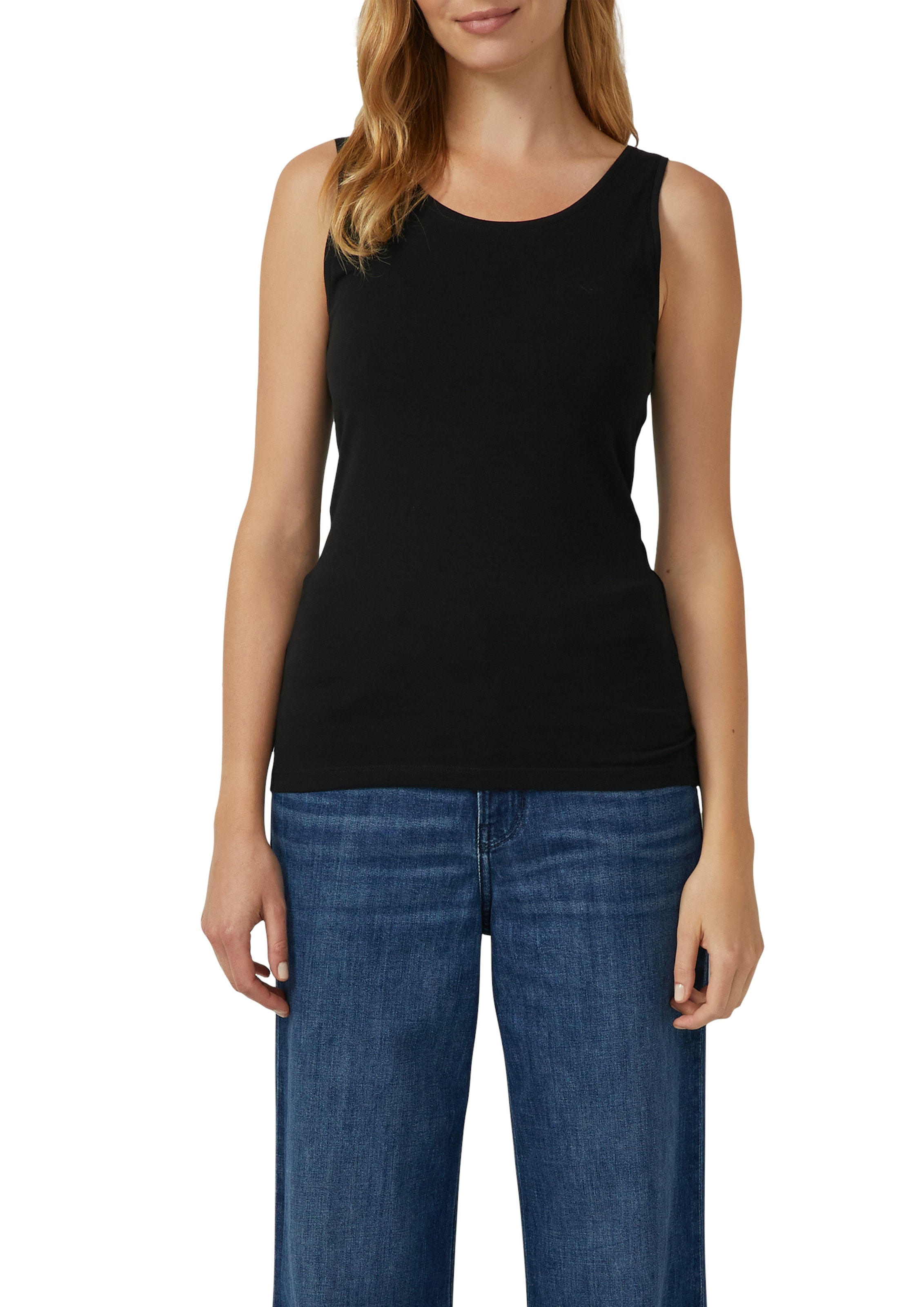 s.Oliver Tanktop, (2 tlg.), 2-er Pack, Sommertop, mit Stretch