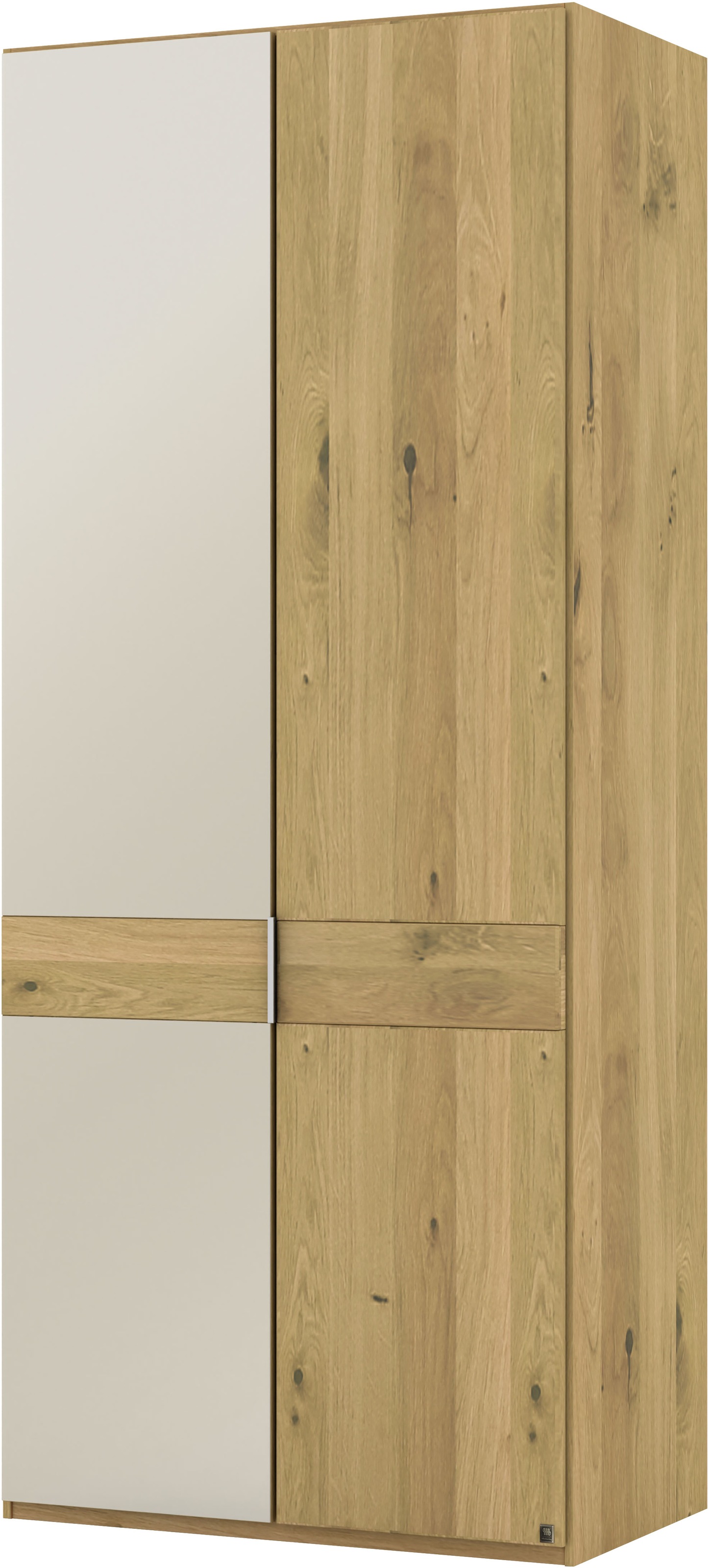 Thumbnail - Musterring Drehtürenschrank "Savona, Kleiderschrank, Schrank, Garderobe, teilmassiv Eiche" mit Türdämpfern, mit Spiegel ...