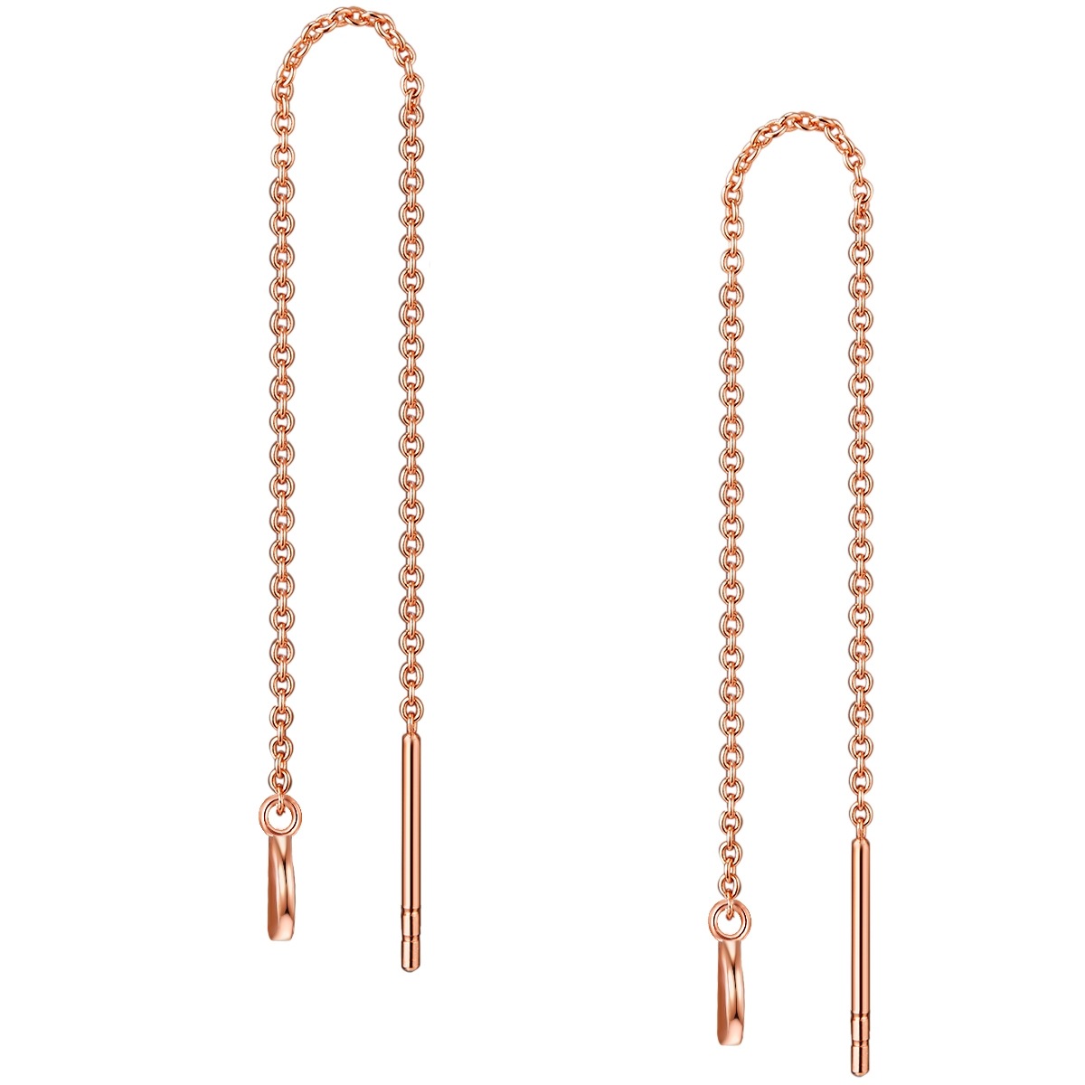 Paar Ohrhänger GLANZSTÜCKE MÜNCHEN "Set: GSM462", rosa (roségold), Ohrringe, Damen, 9,2, Silber 925 (Sterlingsilber), aus Sterling Silber 2