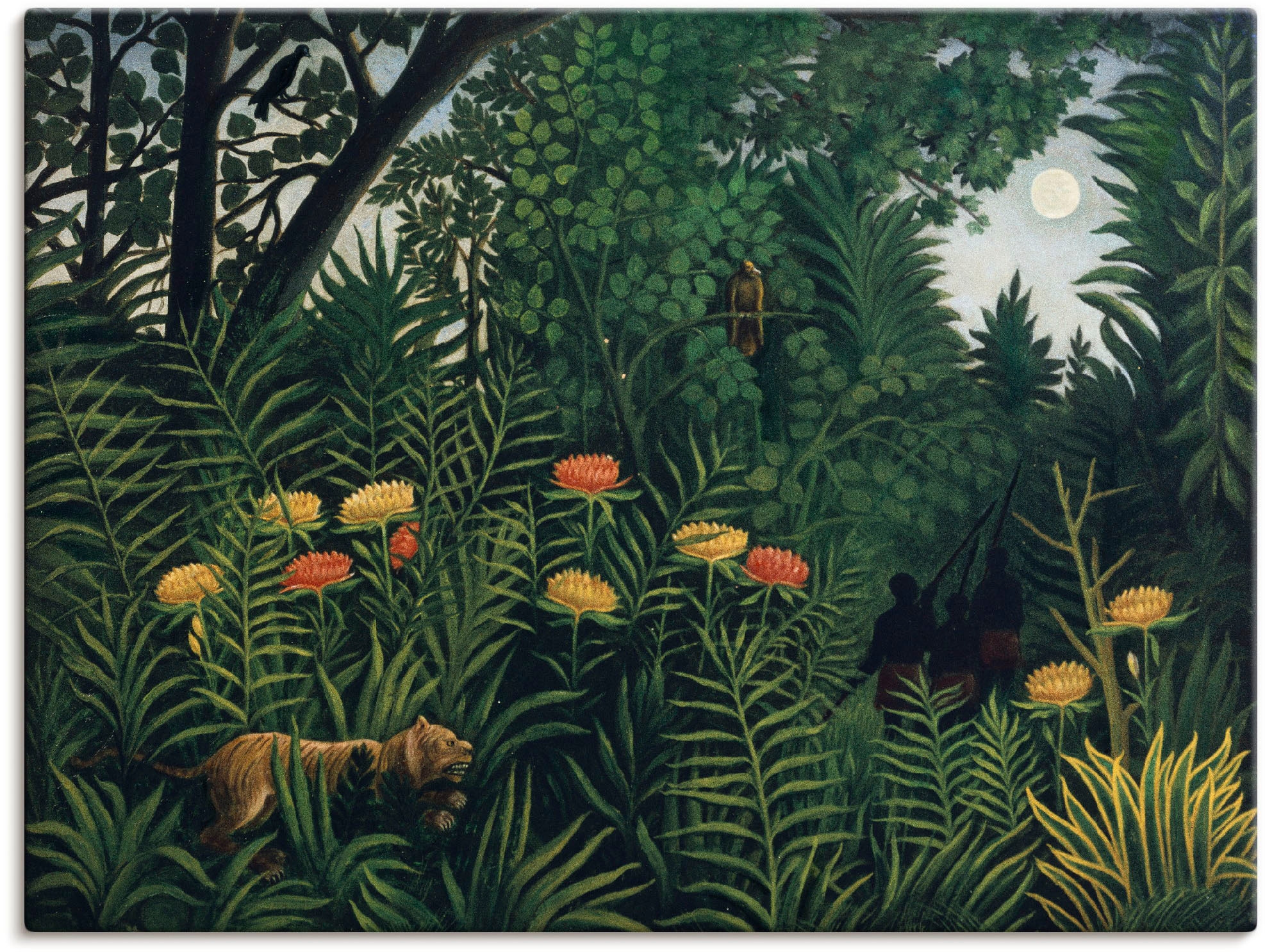 Artland Wandbild »Urwald mit Alubild, St.), (1 1907.«, Wald, Jägern. in Um Tiger Größen als Poster Wandaufkleber kaufen oder versch. BAUR | und Leinwandbild