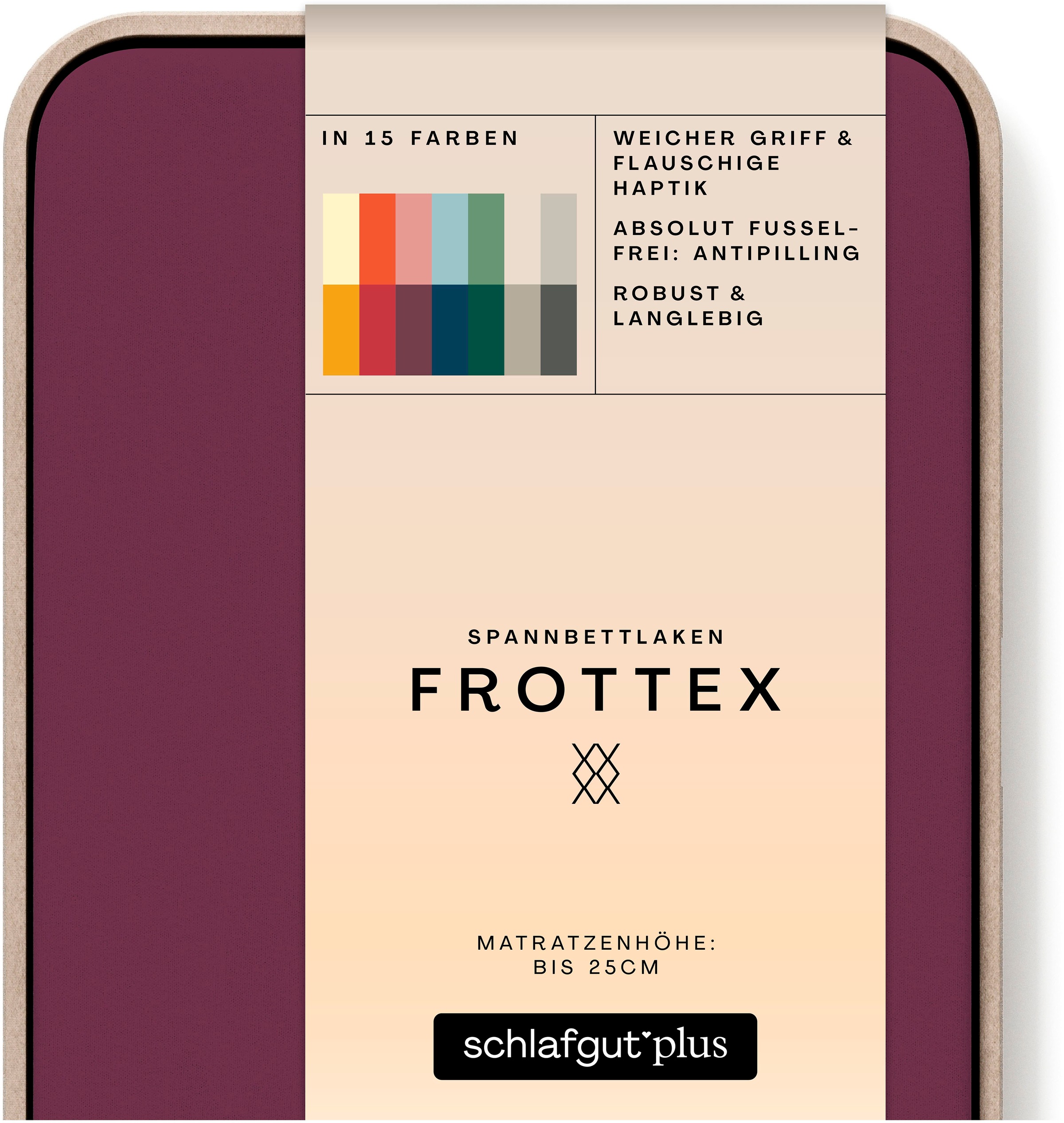 Schlafgut Bettlaken »Frottex Spannbettlaken«, MADE IN GREEN by OEKO-TEX®