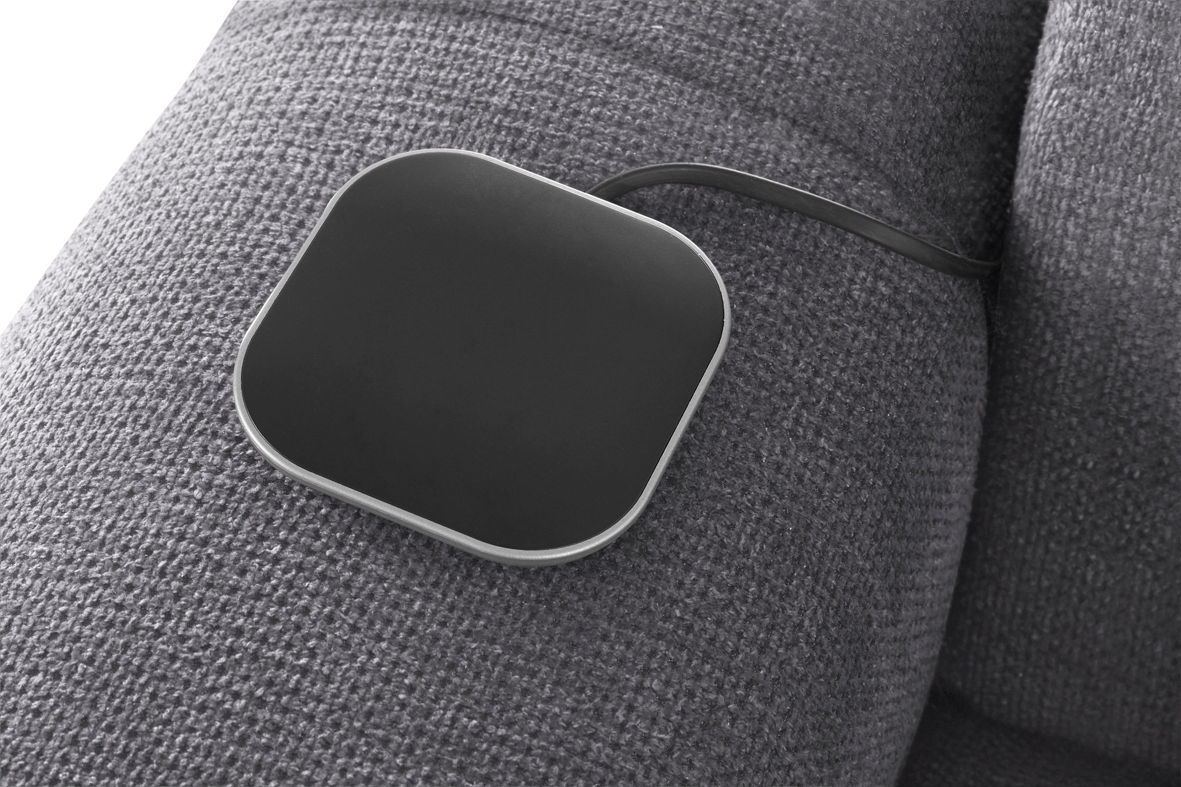 COTTA Ecksofa »Mia L-Form mit 3 Zierkissen«, wahlweise mit Bettfunktion, Bettkasten, Beleuchtung & Wireless-Charger