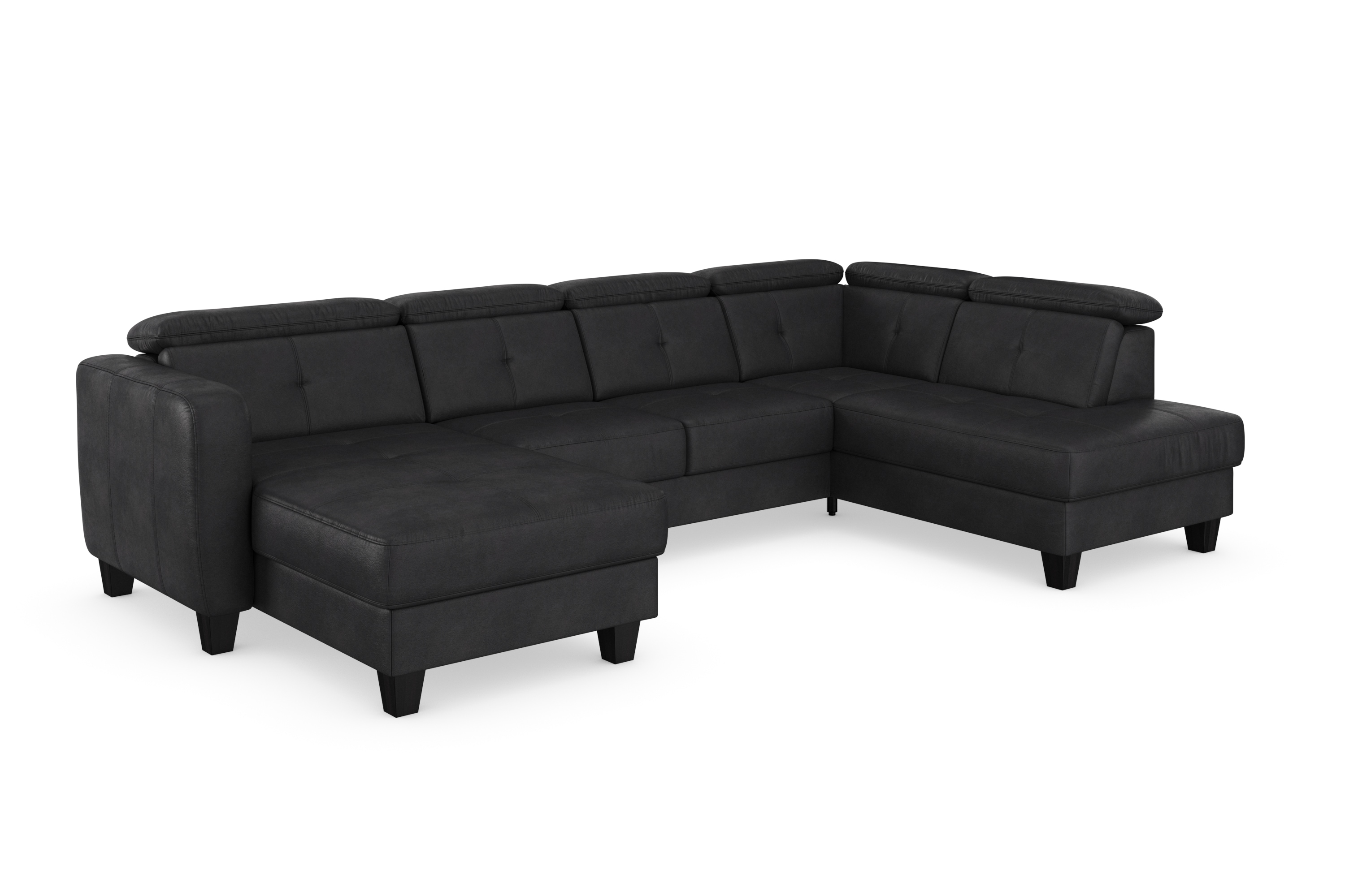 Thumbnail - sit&more Wohnlandschaft "Belluci U-Form" Kopfteilverstellung und Federkern, wahlweise mit Bettfunktion