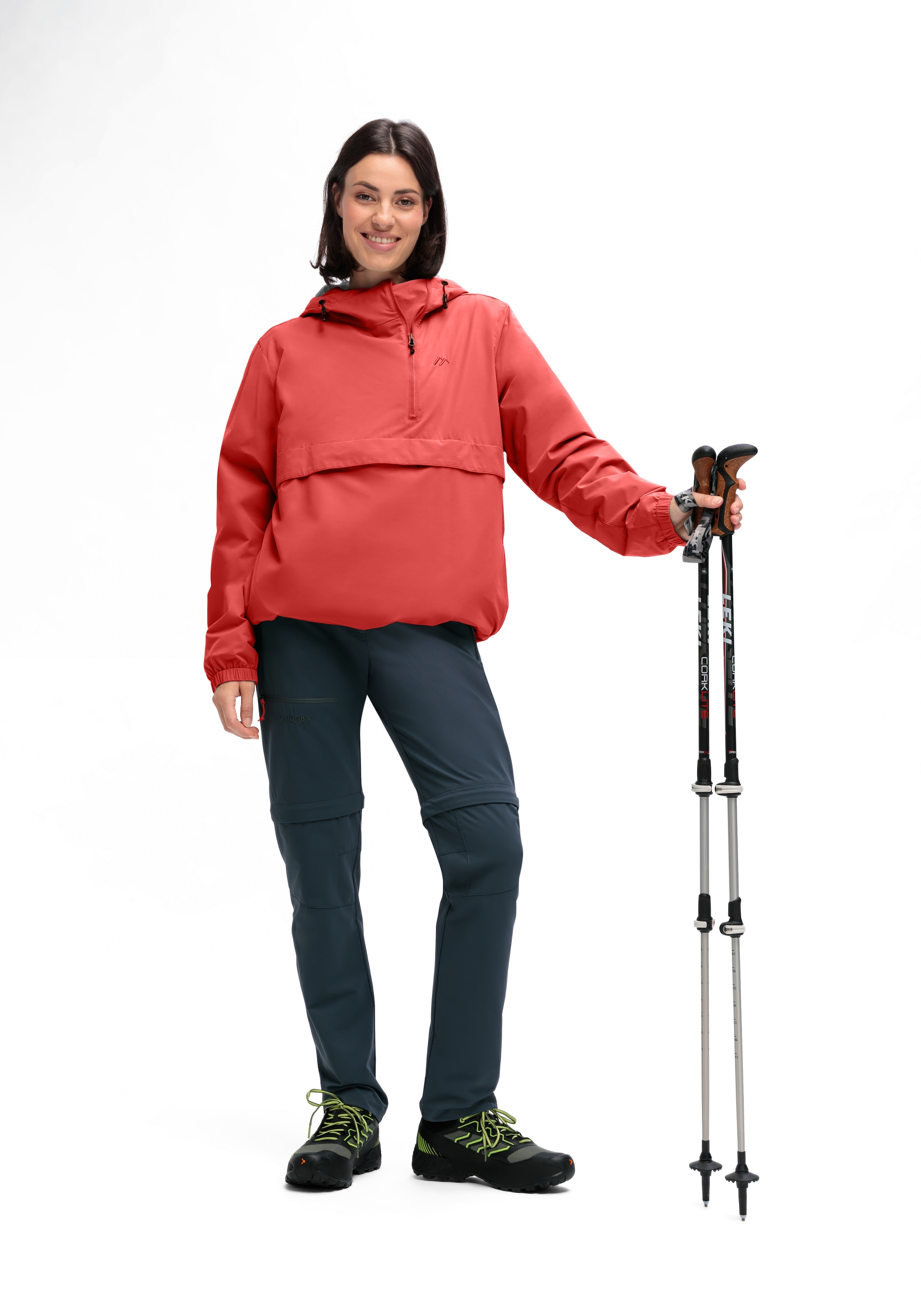 Maier Sports Outdoorjacke »OkokO«, Unisex Windbreaker, Schlupfjacke wasserdicht, verstellbare Kapuze