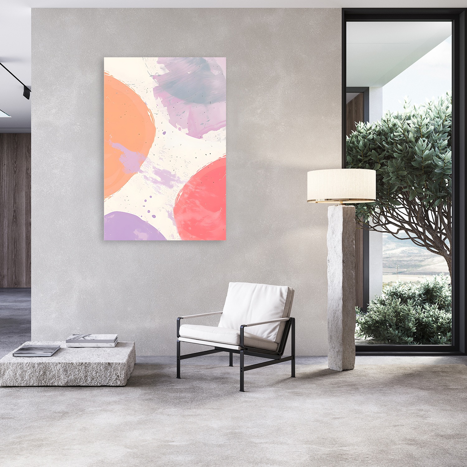 queence Acrylglasbild "Bunte Farbpunkte als Wanddeko" Abstrakt  Abstrakte günstig online kaufen