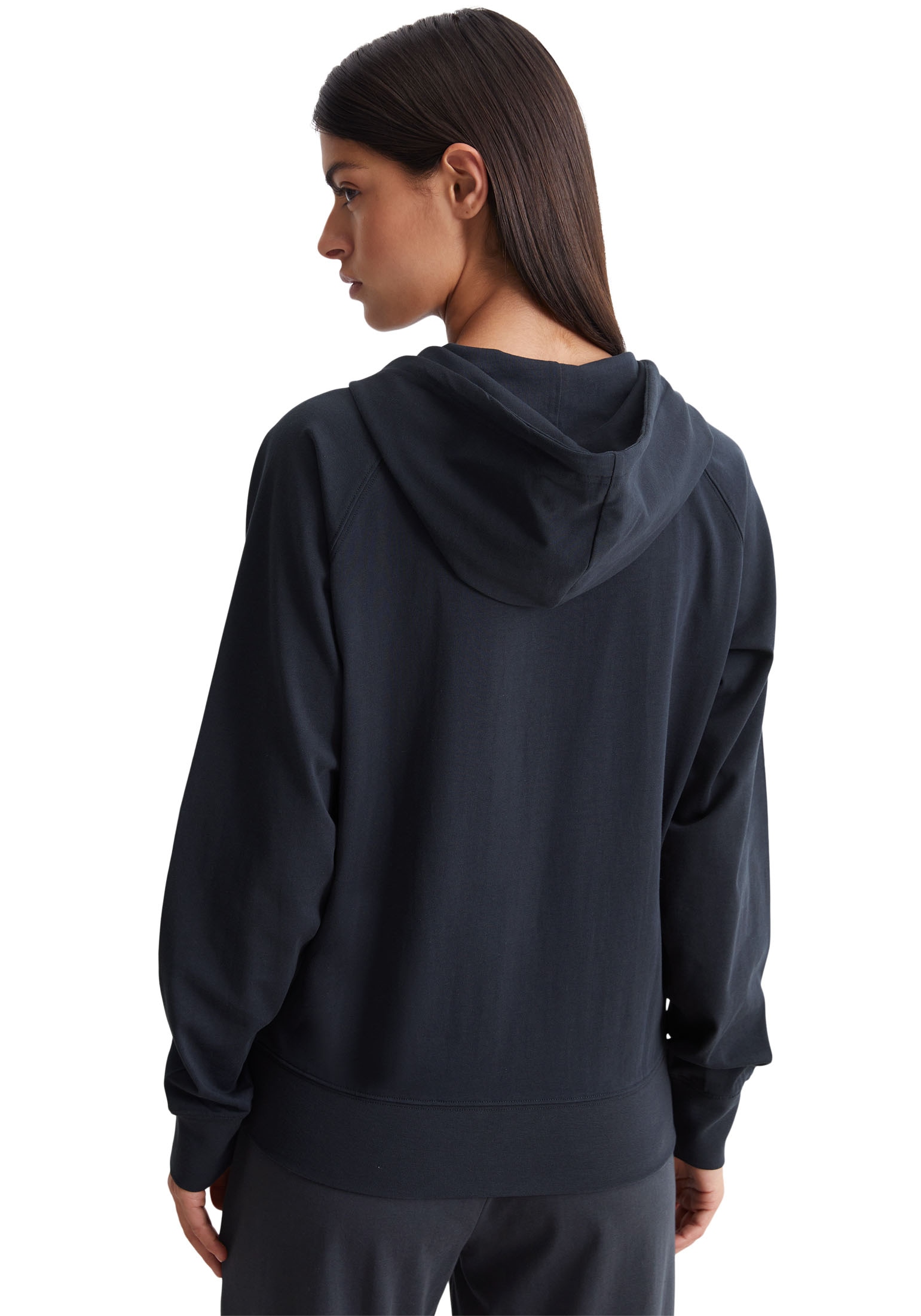 Marc O'Polo Kapuzensweatjacke »Heavy Jersey«, mit großer Kapuze