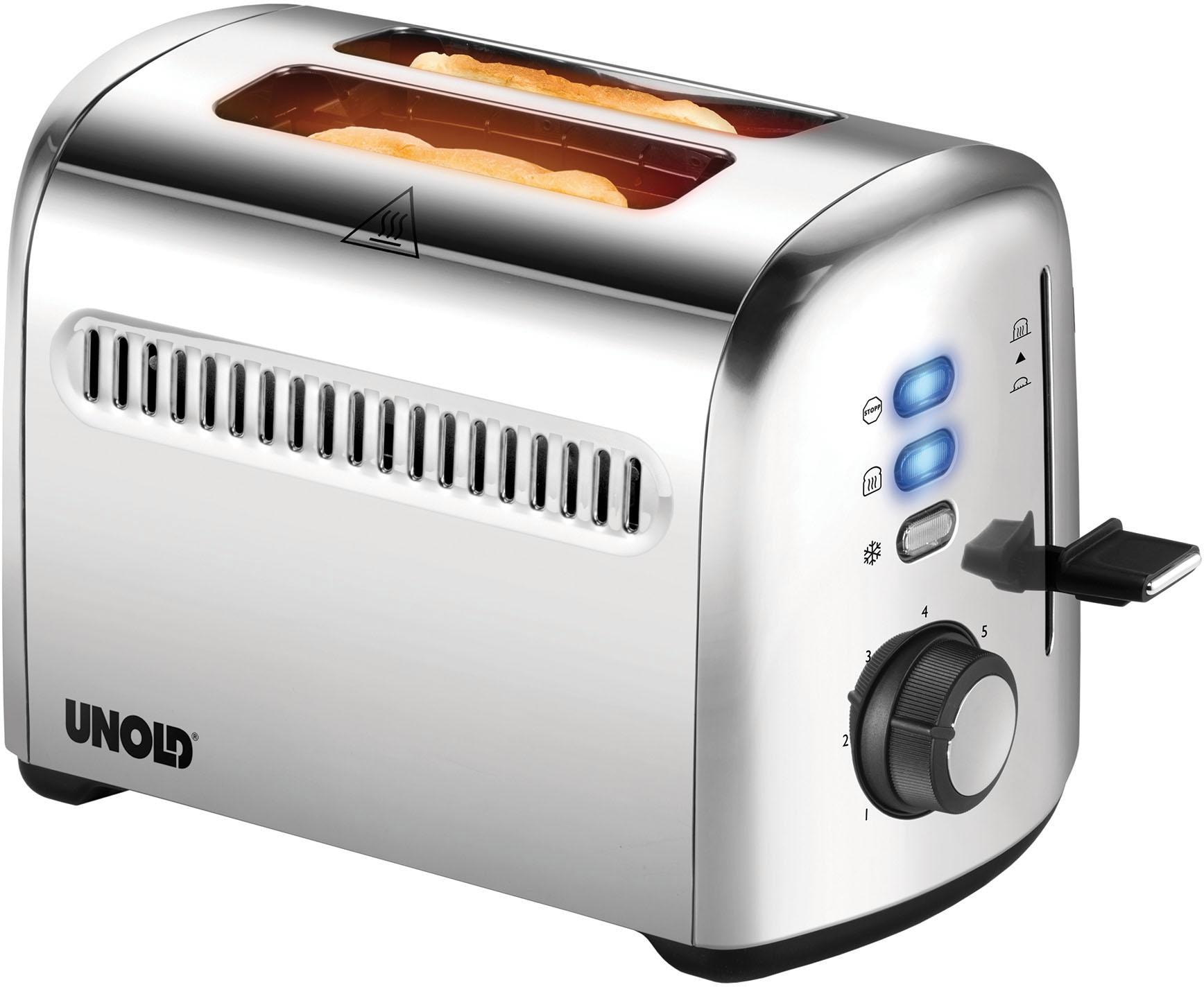 Unold Toaster "2er Retro 38326", 2 kurze Schlitze, 950 W