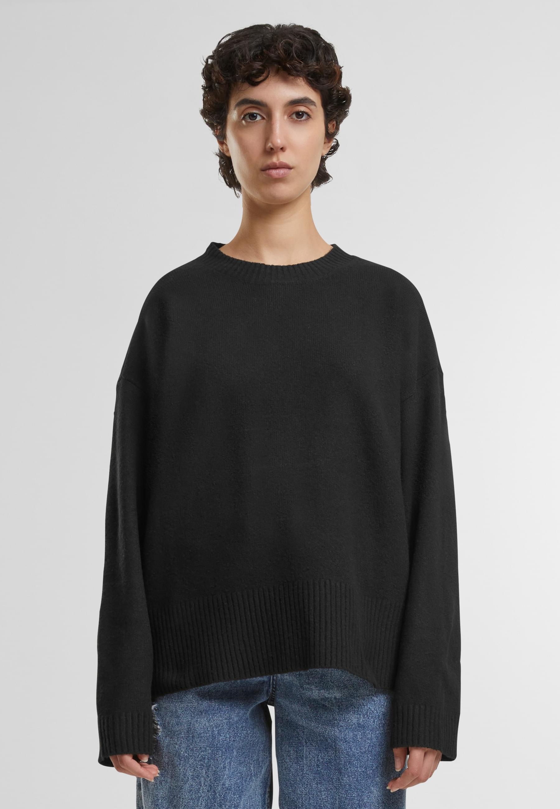 URBAN CLASSICS Rundhalspullover »Urban Classics Ladies Soft Oversized Sweater«, (1 tlg.)
