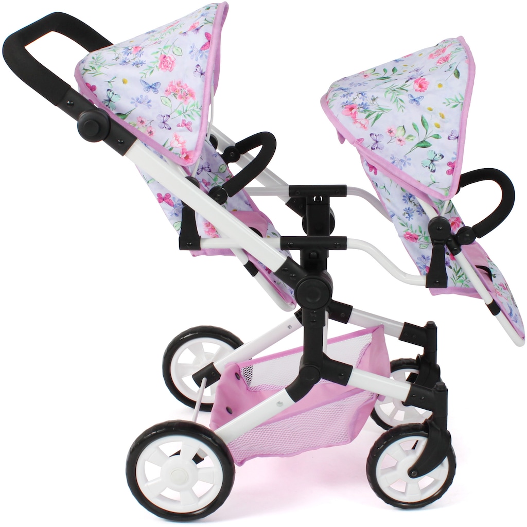 CHIC2000 Puppen-Zwillingsbuggy »Linus Duo, Flowers«