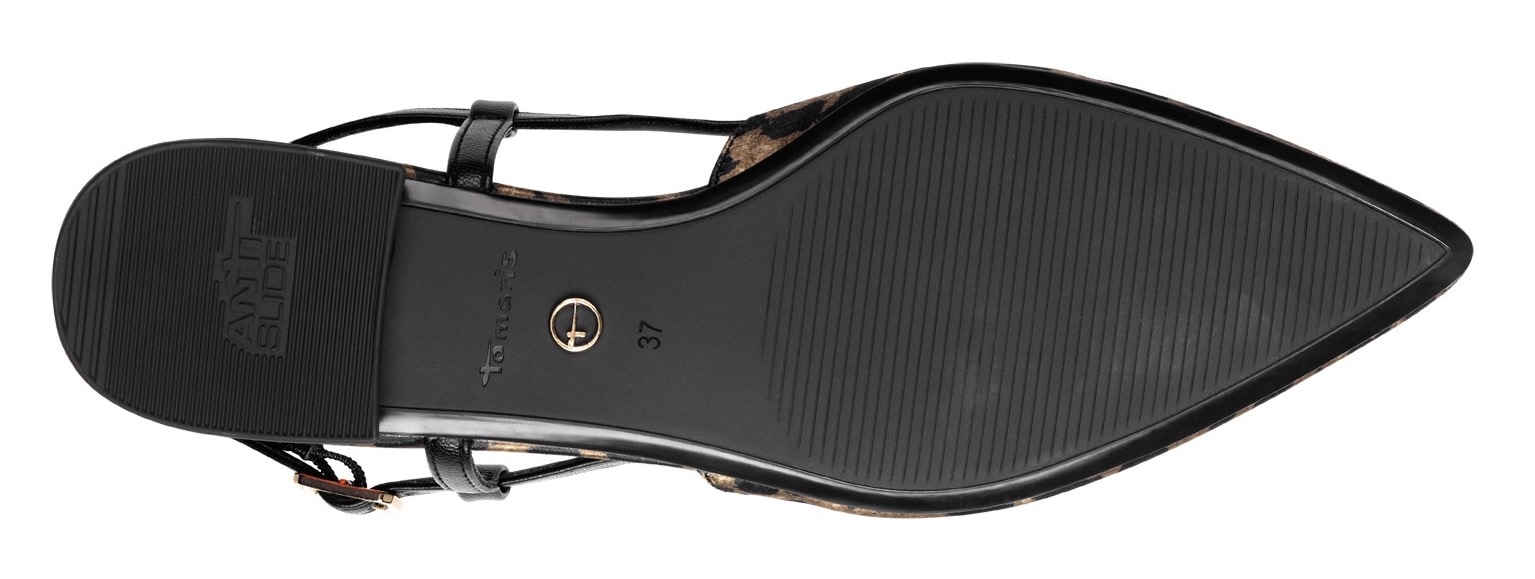 Tamaris Slingpumps, Blockabsatz, Sommerschuh mit schickem Schmuckelement