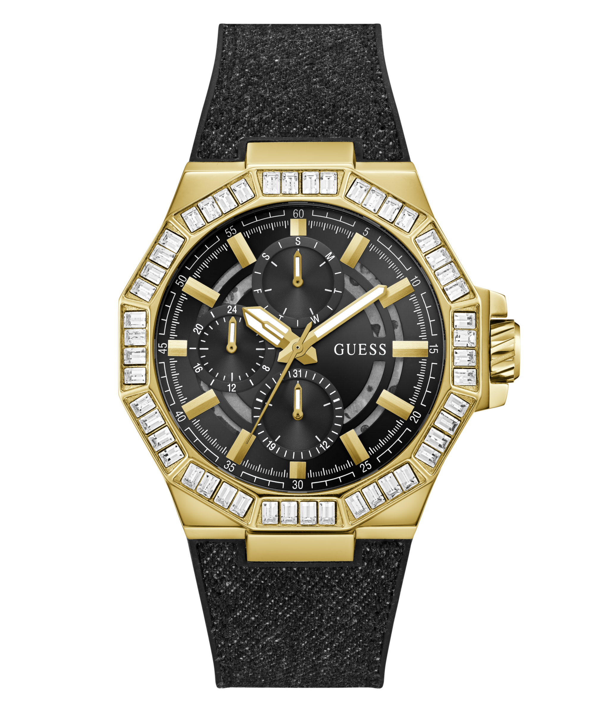 Guess Multifunktionsuhr »ENERGY« Quarzuhr, Armbanduhr, Herrenuhr, Silikonarmband, analog