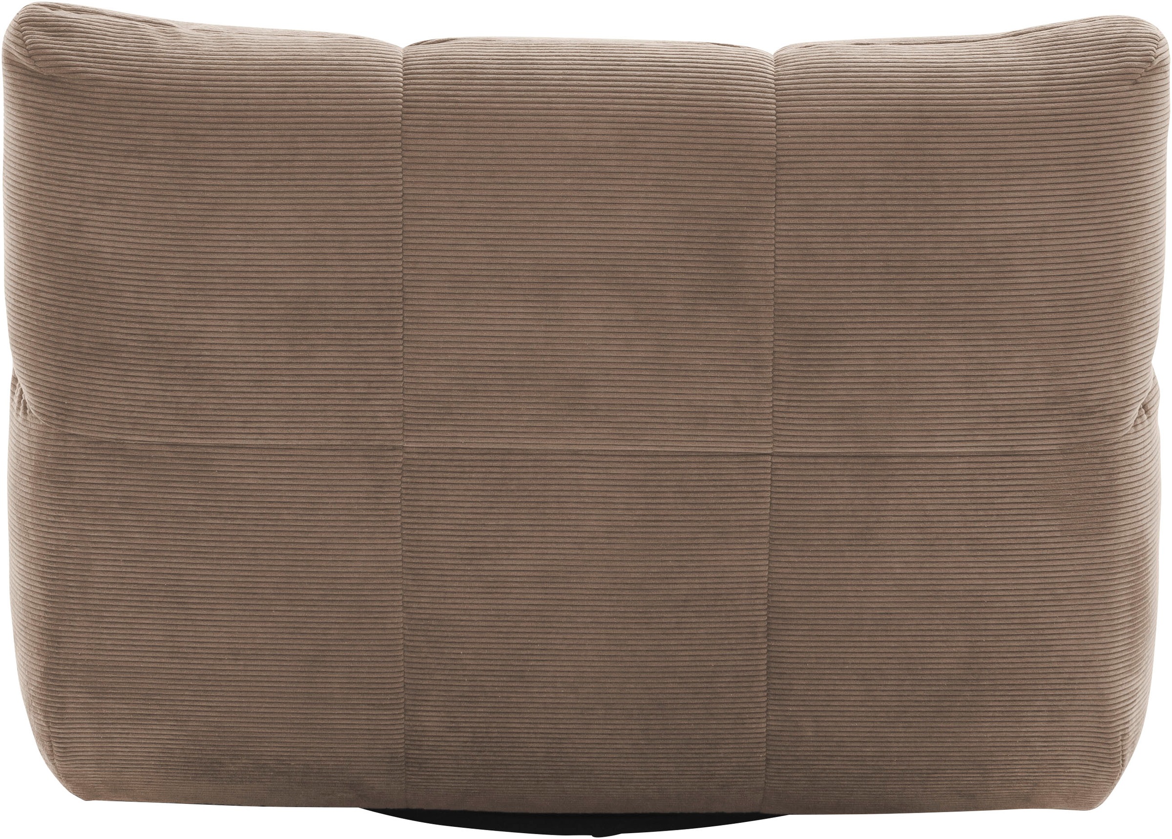 1,5-Sitzer HOME AFFAIRE "Cozy Bubble, 360 drehbarer Sessel, Breite 107cm", taupe, B:112cm H:85cm T:108cm, 95% Polyester, 5% Nylon, Sofas, mit eleganter Steppung, Rundumbezug & weicher Polsterung 3