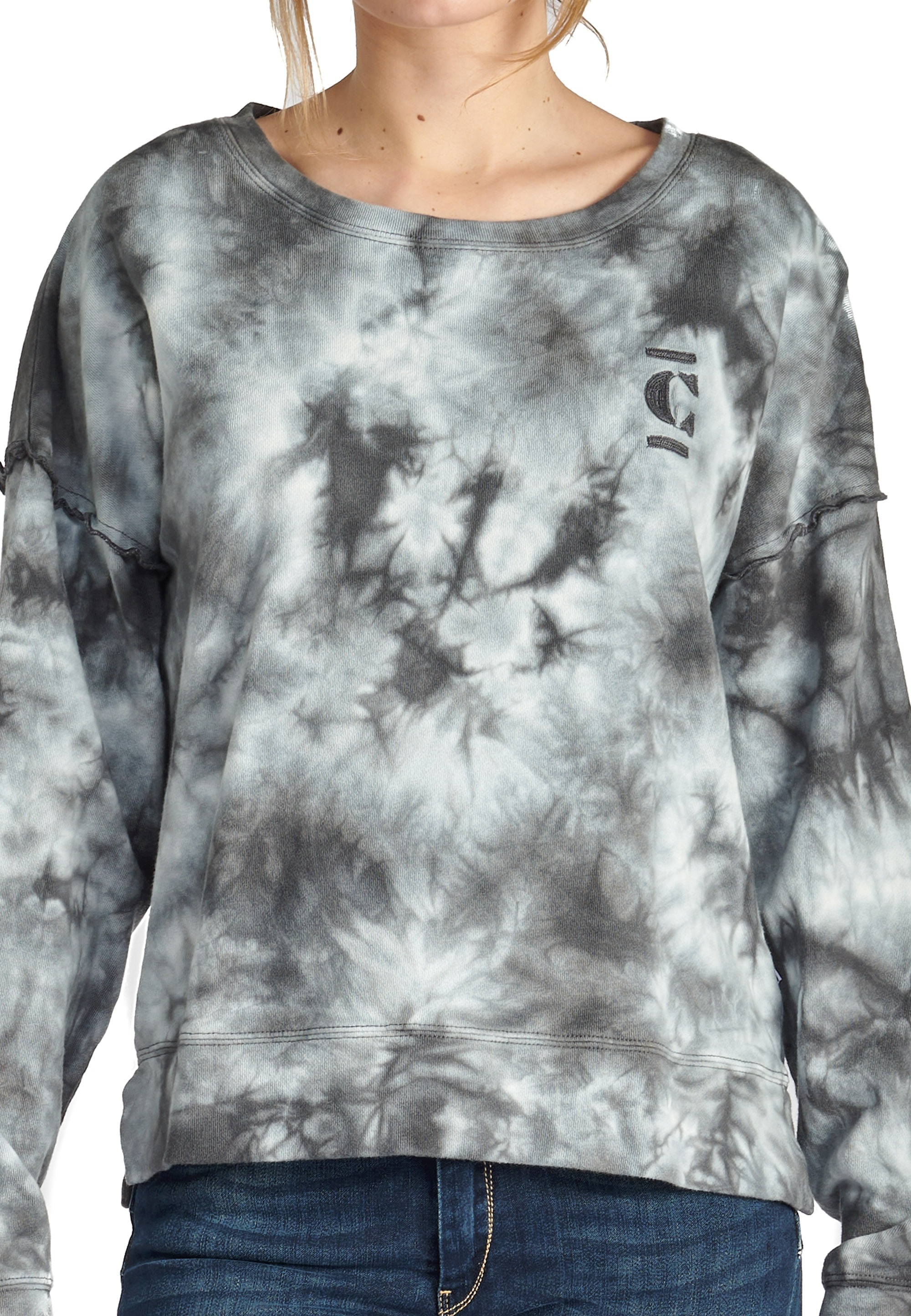 Le Temps Des Cerises Sweatshirt »JIL«, in cooler Batik-Optik