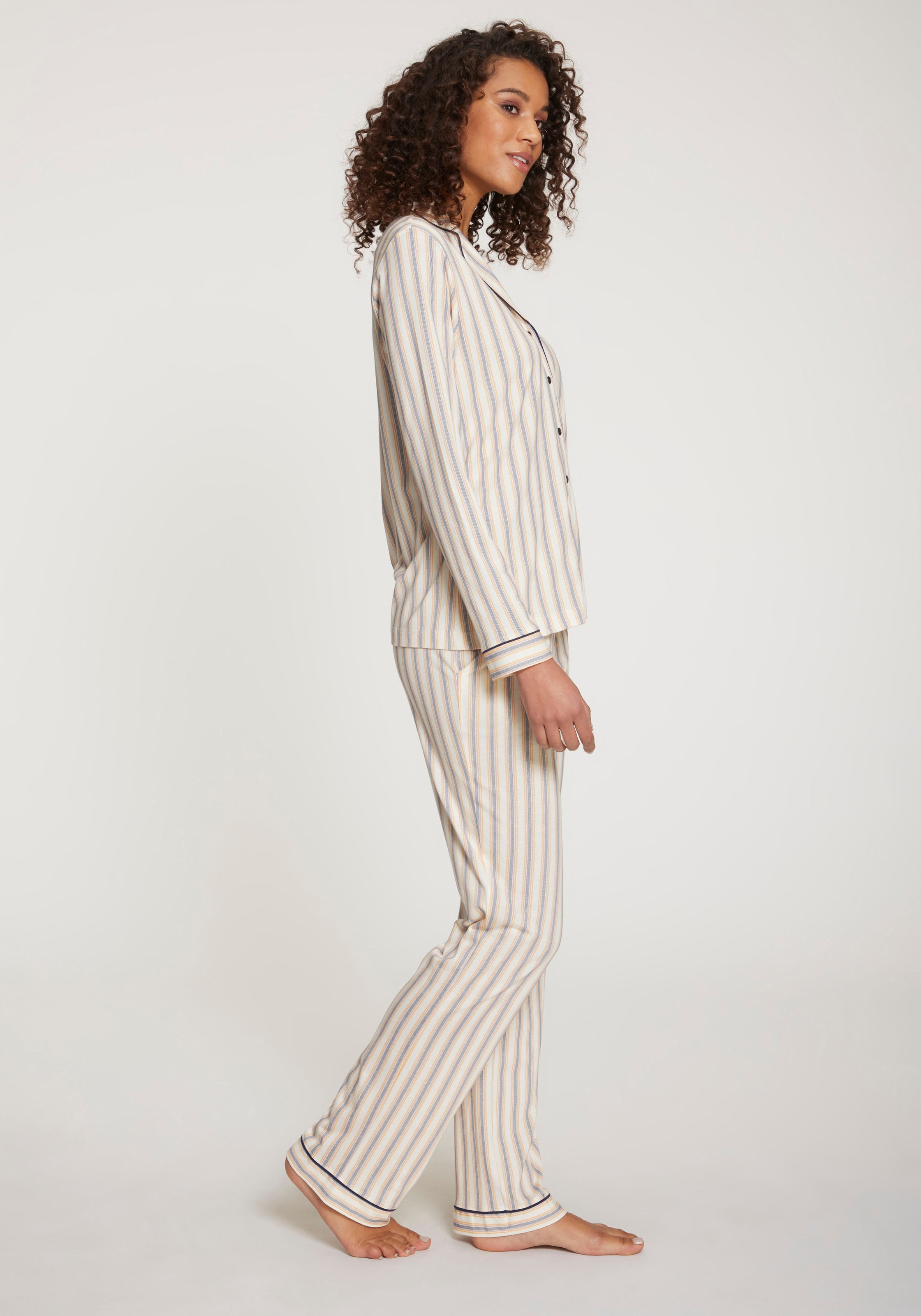 Vivance Dreams Pyjama, (2 tlg.), mit kreativen Mustern