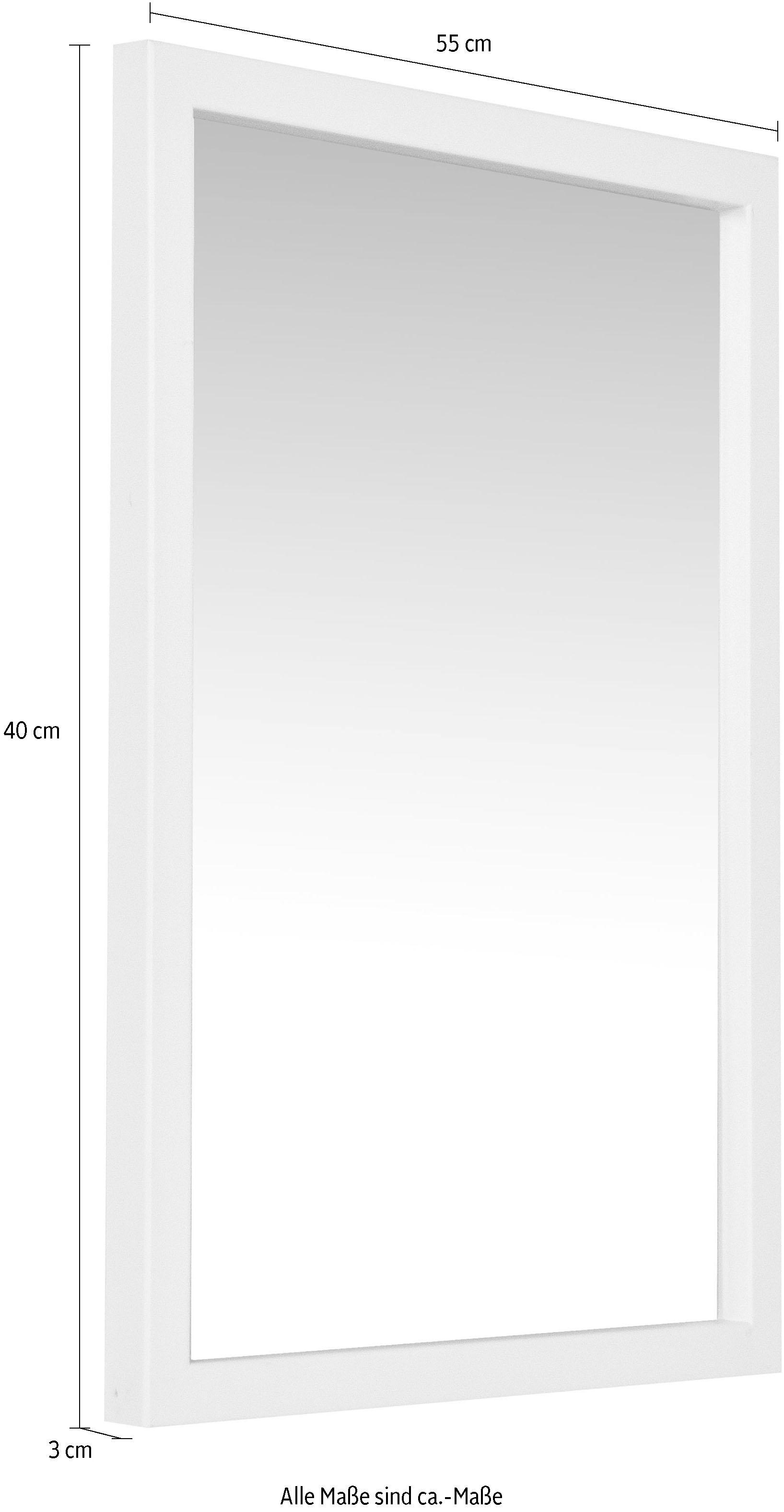 Spinder Design Wandspiegel »SENZA«, Metall, Breite 40 cm, Horizontal und vertikal befestigbar