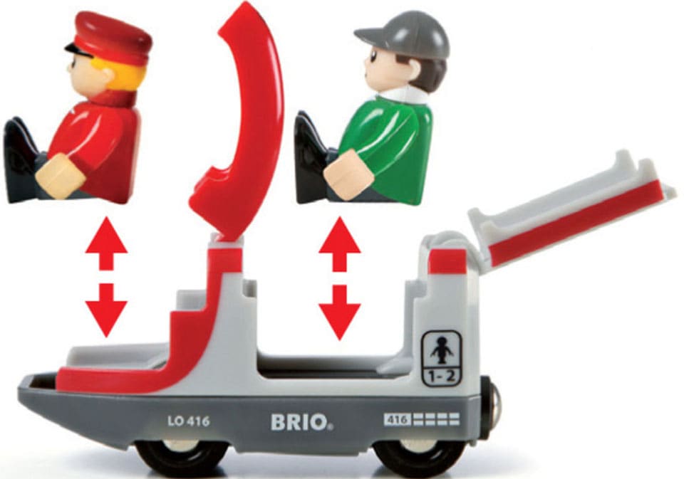 BRIO® Spielzeug-Eisenbahn »BRIO® WORLD, Roter Reisezug«, FSC® - schützt Wald - weltweit