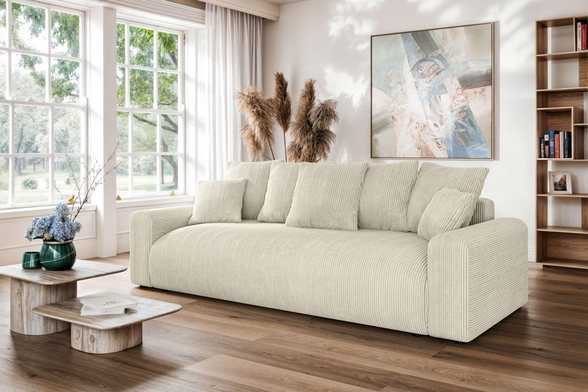 Home affaire Big-Sofa "LAKESIDE klein 3-Sitzer Schlafsofa mit Bettkasten, B günstig online kaufen