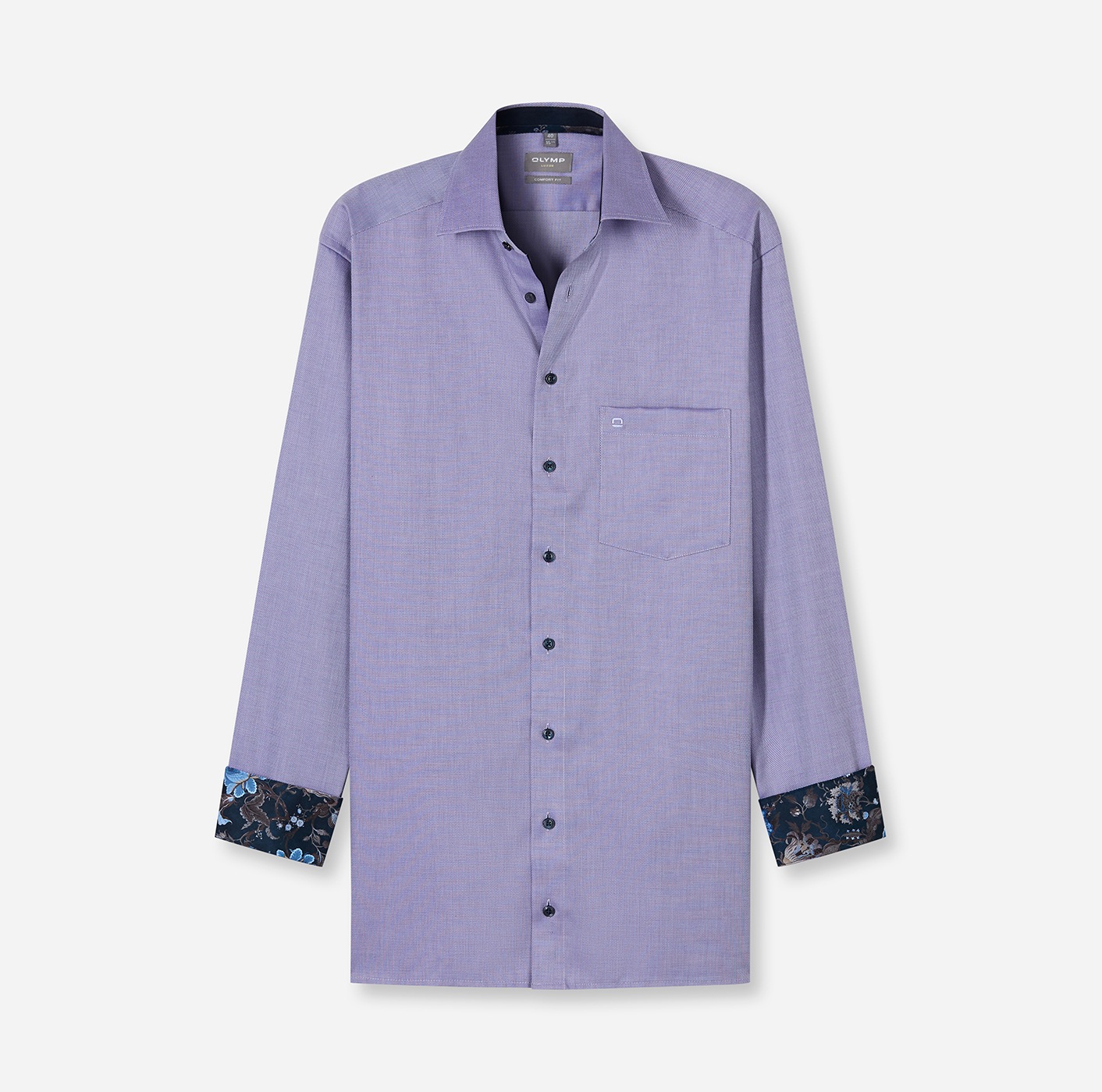 OLYMP Langarmhemd »Luxor«, New-Kentkragen, Businesshemd, comfort fit