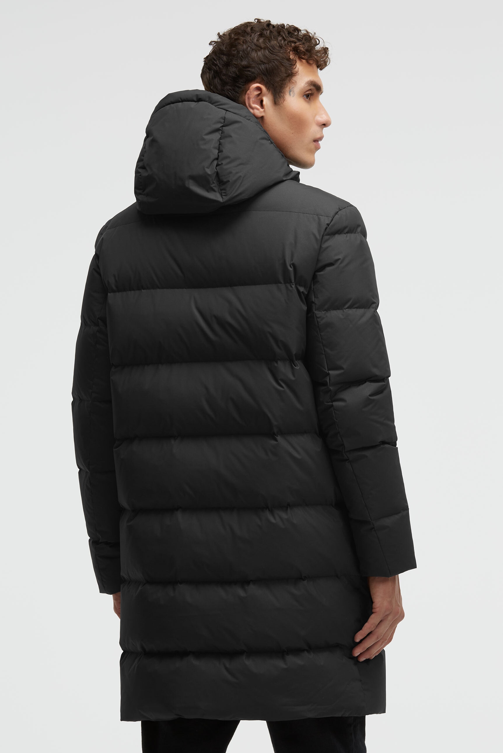 CMPD Langjacke mit Kapuze mit hochgeschnittener Kapuze