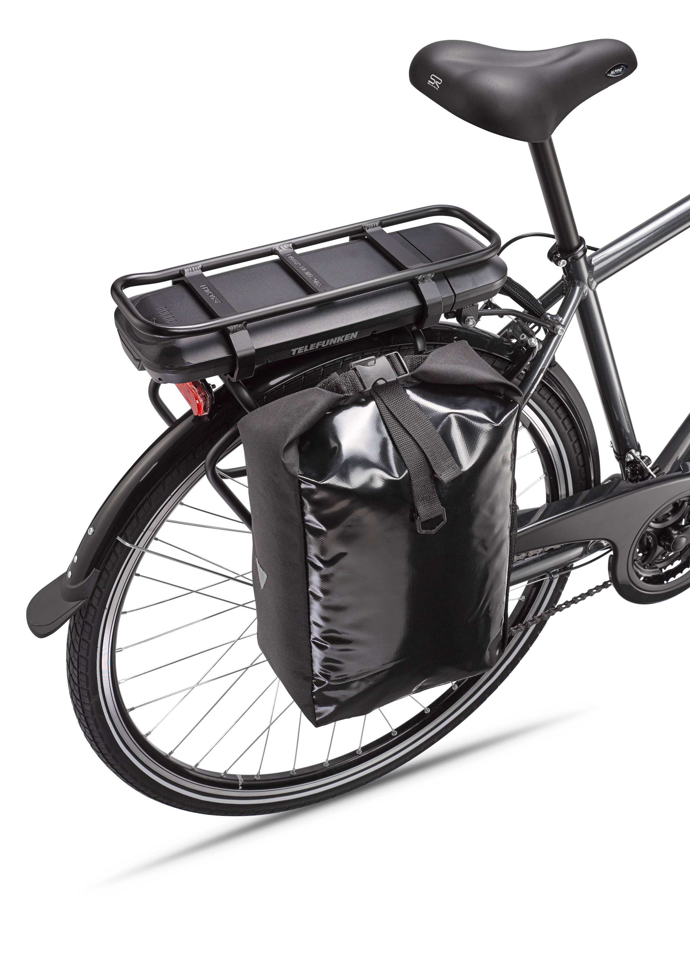Telefunken E-Bike »Expedition XT481«, 21 Gang, Shimano, Heckmotor 250 W, (mit Fahrradtasche), Pedelec, Elektrofahrrad für Herren