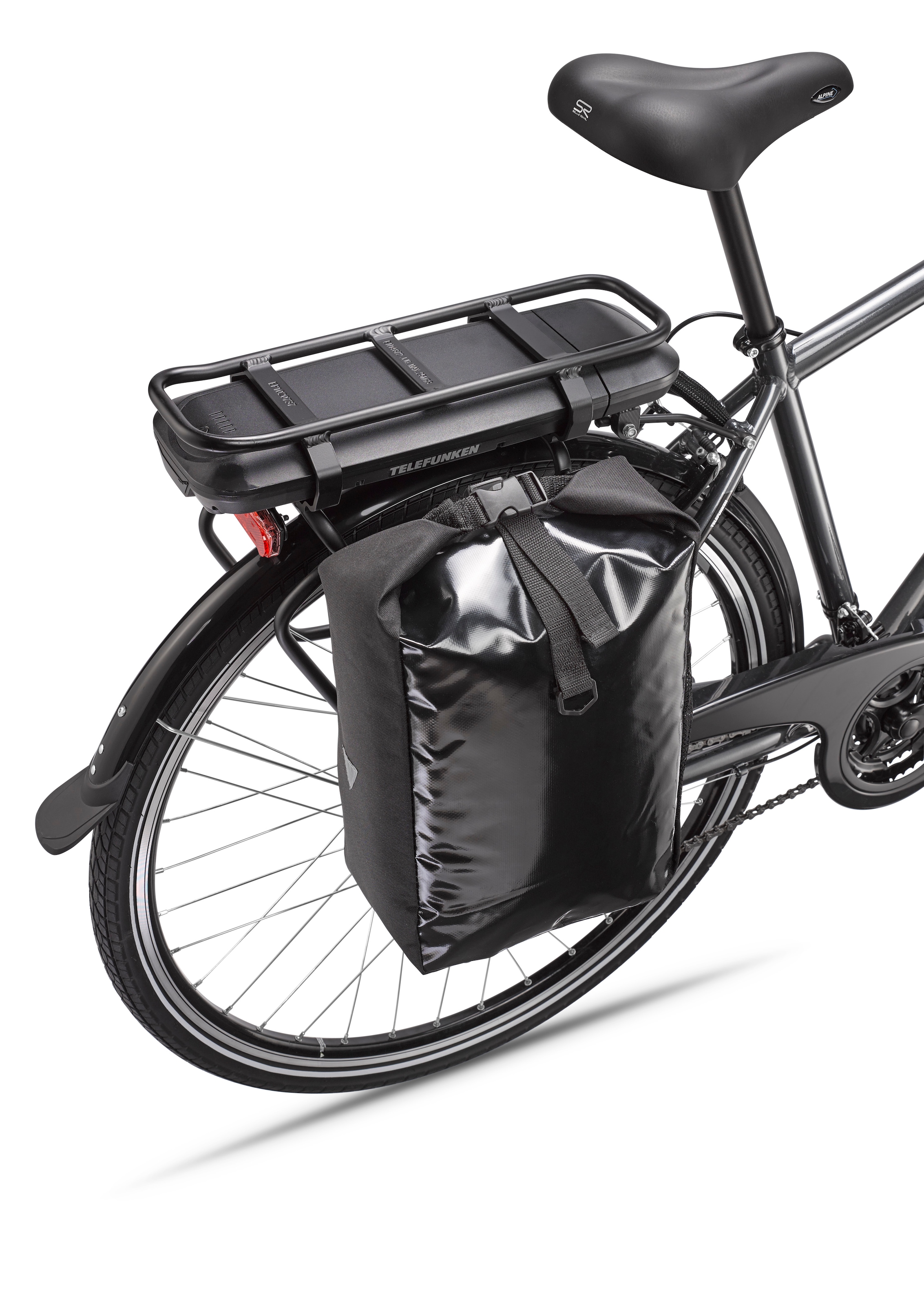 Telefunken E-Bike »Expedition XT481«, 21 Gang, Shimano, Heckmotor 250 W, (mit Fahrradtasche), Pedelec, Elektrofahrrad für Herren, Trekkingrad