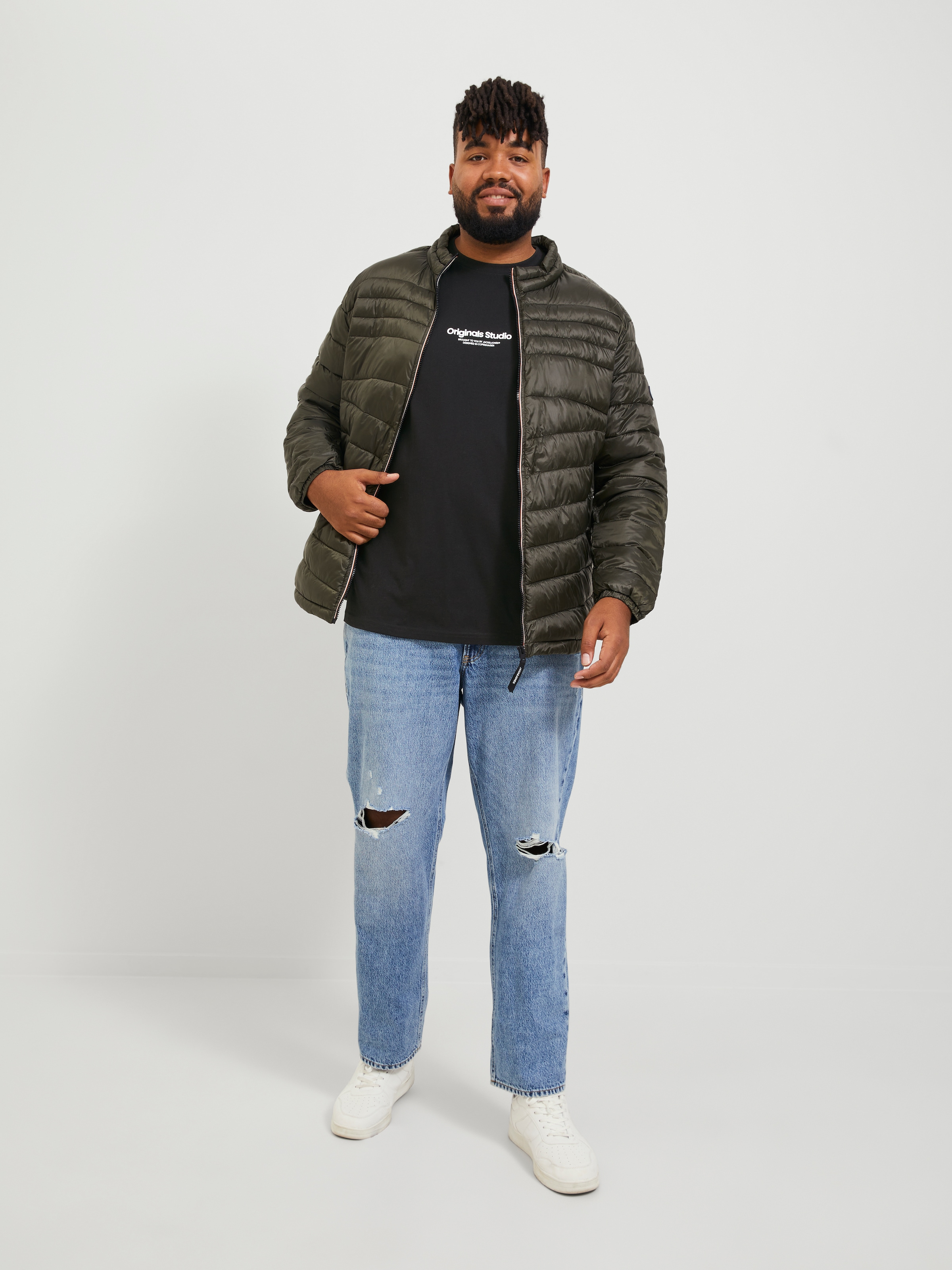 Jack & Jones PlusSize Kurzarmshirt »JORVESTERBRO TEE SS CREW NECK NOOS PLS«