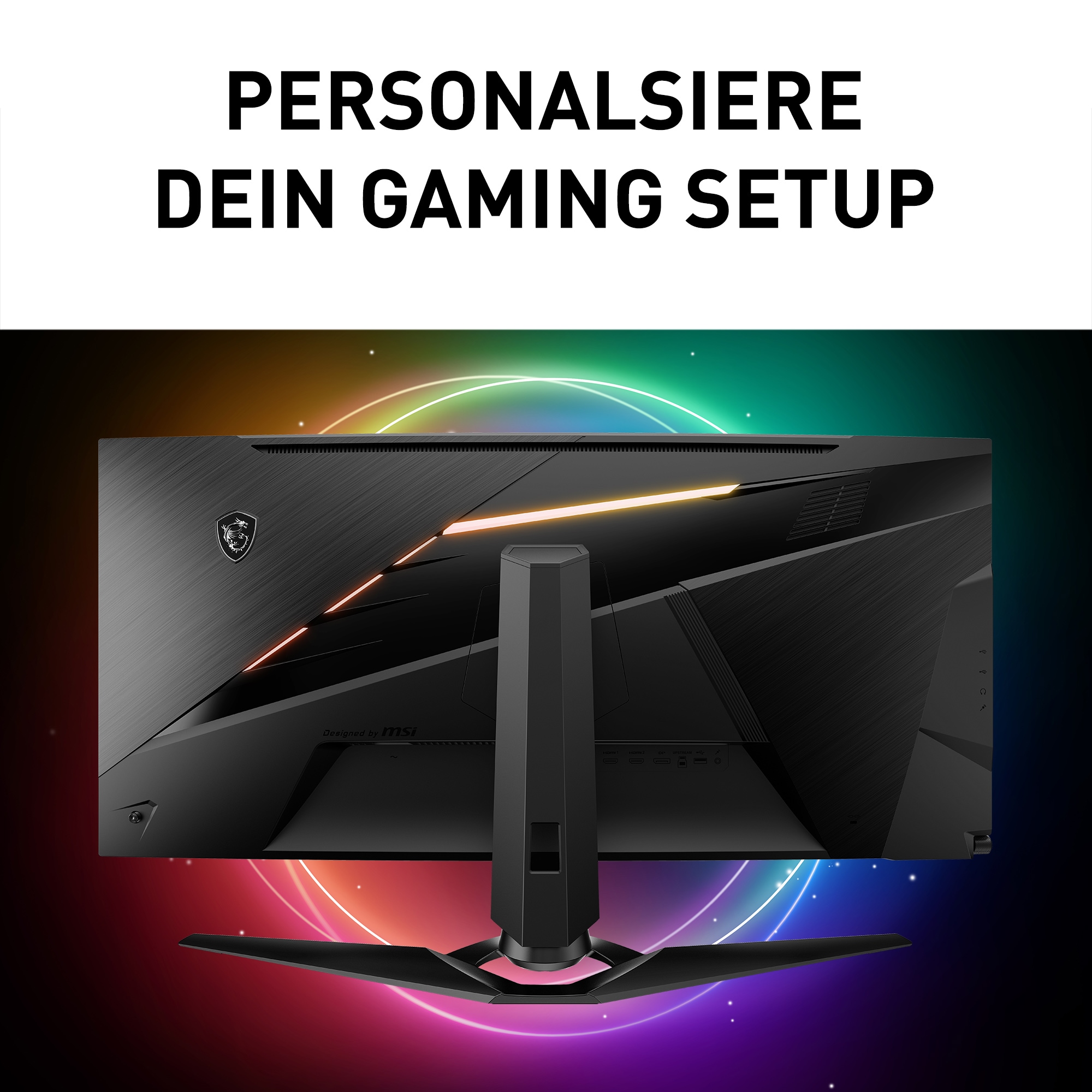 MSI Curved-Gaming-LED-Monitor »Optix MEG381CQRDE Plus«, 95,25 cm/37,5 Zoll, 3840 x 1600 px, UWQHD+, 1 ms Reaktionszeit, 175 Hz, G-Sync Ultimate, Rapid IPS, HDR600, 21:9 Ultrawide
