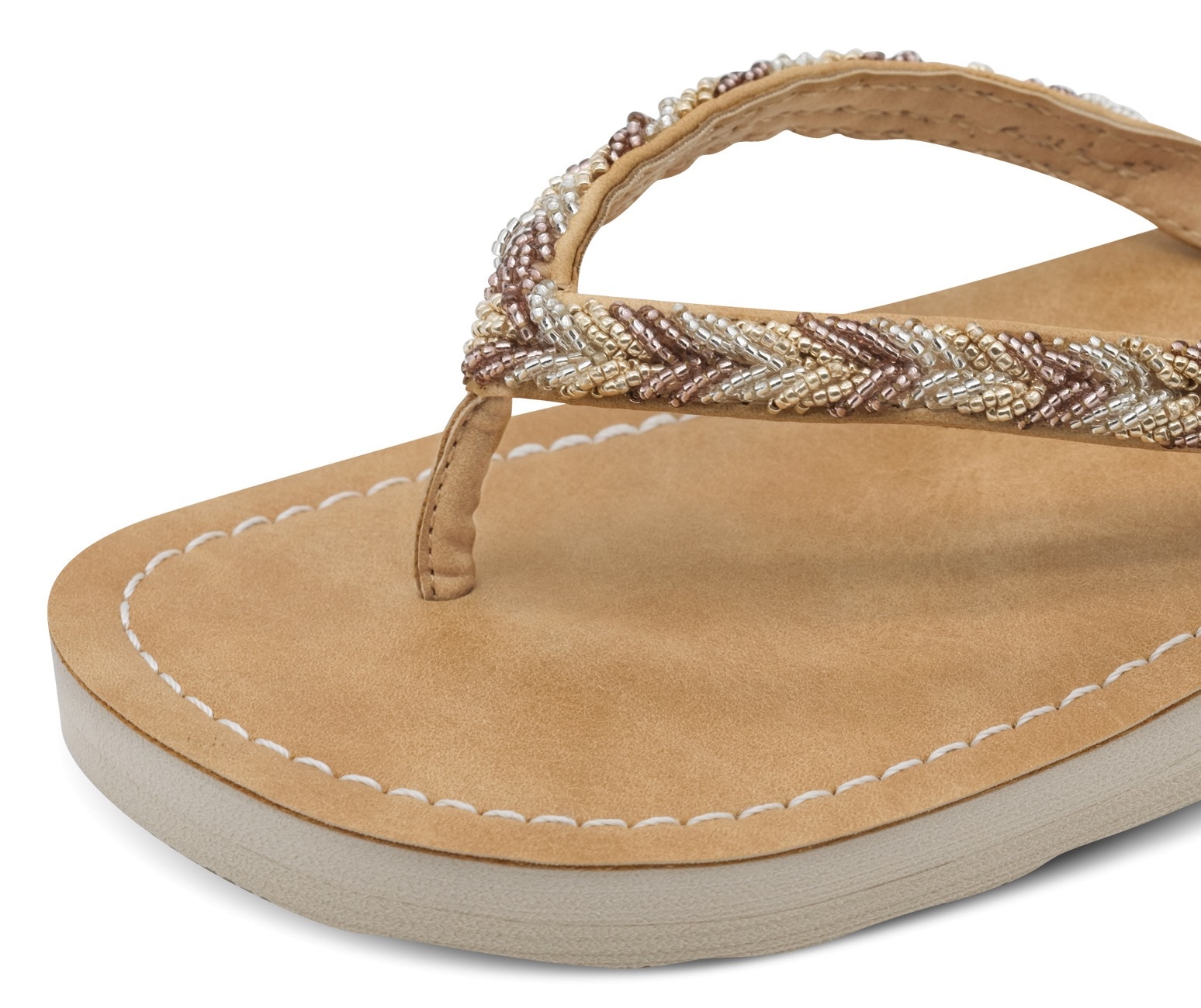Tamaris Zehentrenner, Sommerschuh, Schlappen, Strandschuh in Flechtoptik