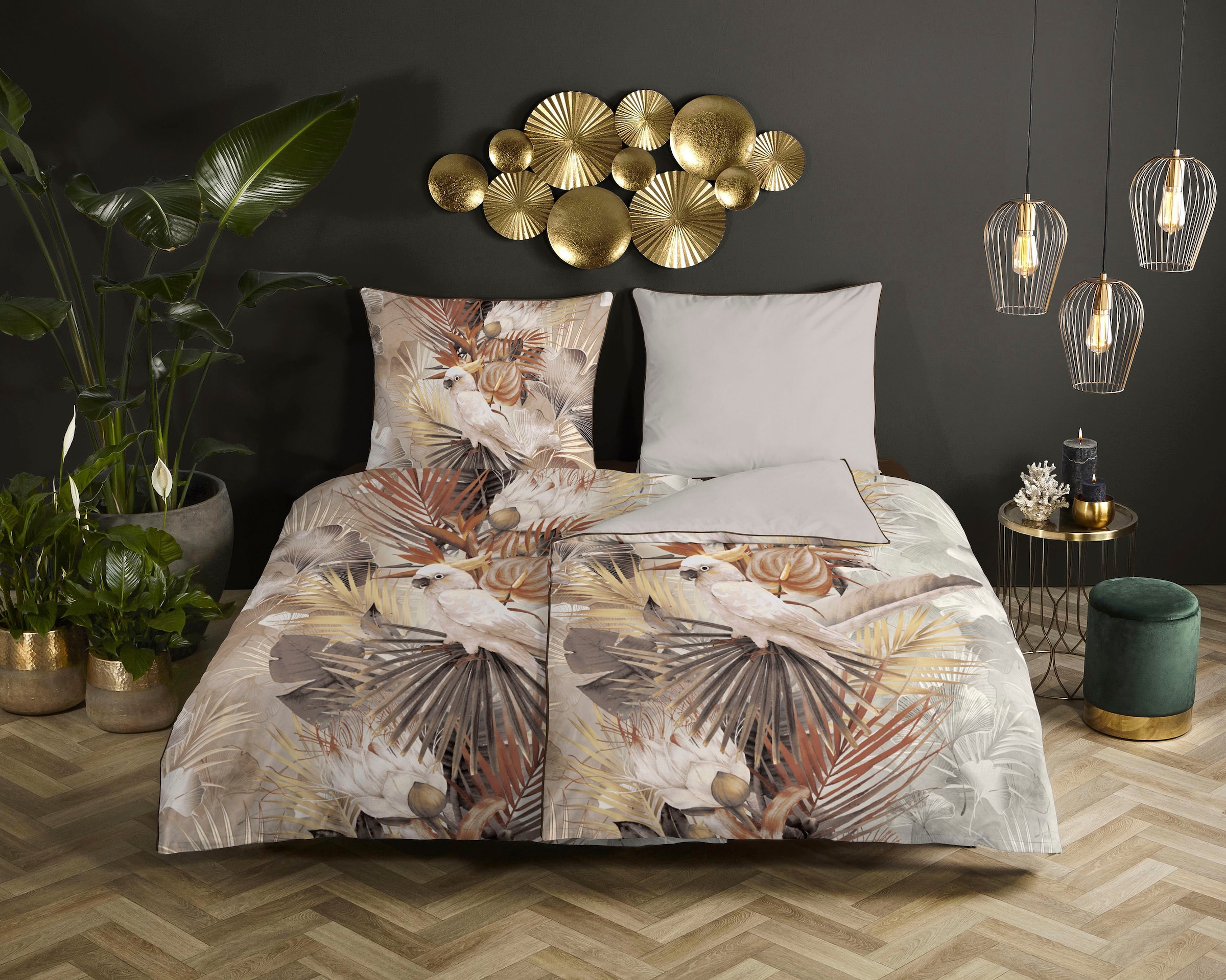 Descanso Wendebettwäsche "Pippa" 2 Stk. tlg. Baumwolle, Mako Satin, 135x200 günstig online kaufen