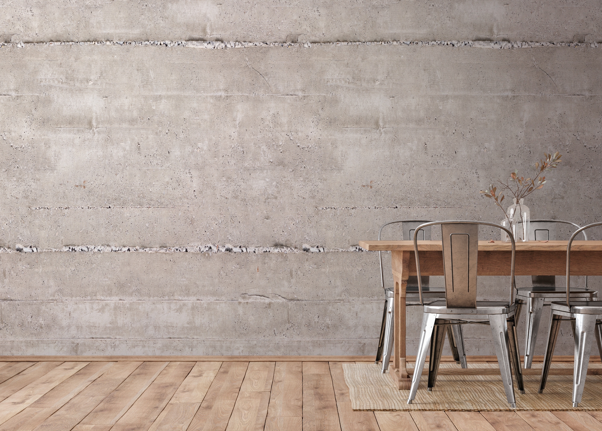 living walls Fototapete "Fototapete Betonoptik" matt glatt Betonwand Loft Industrial