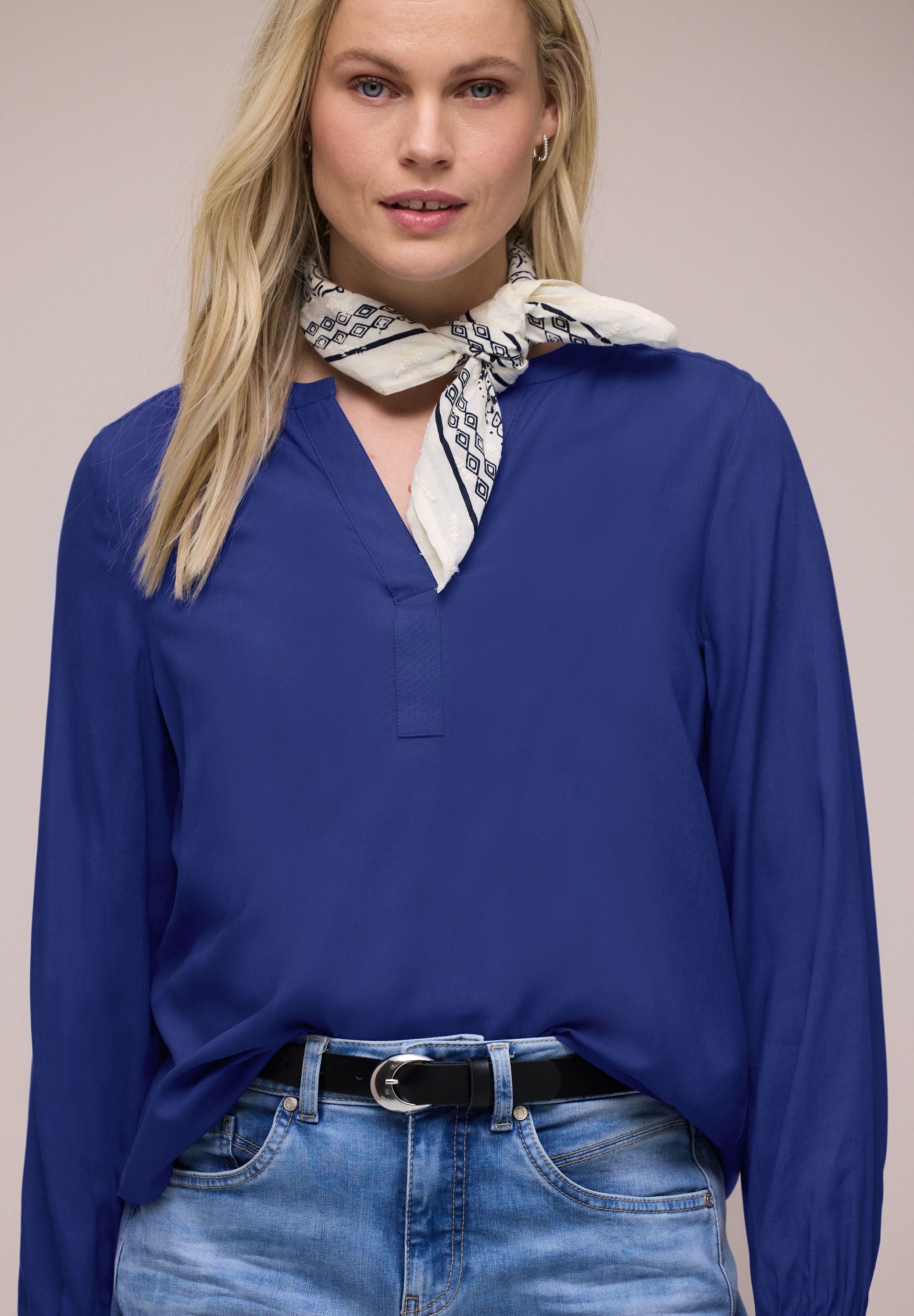 STREET ONE Langarmbluse aus softer Viskose günstig online kaufen