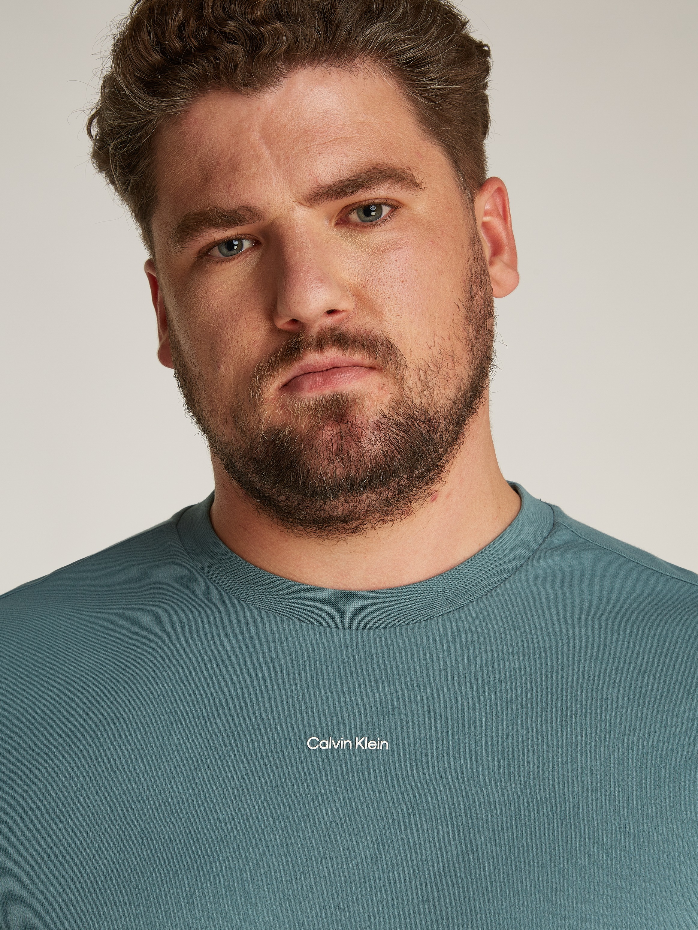 Calvin Klein Big&Tall T-Shirt "BT NANO LOGO INTERLOCK T-SHIRT", in Großen G günstig online kaufen