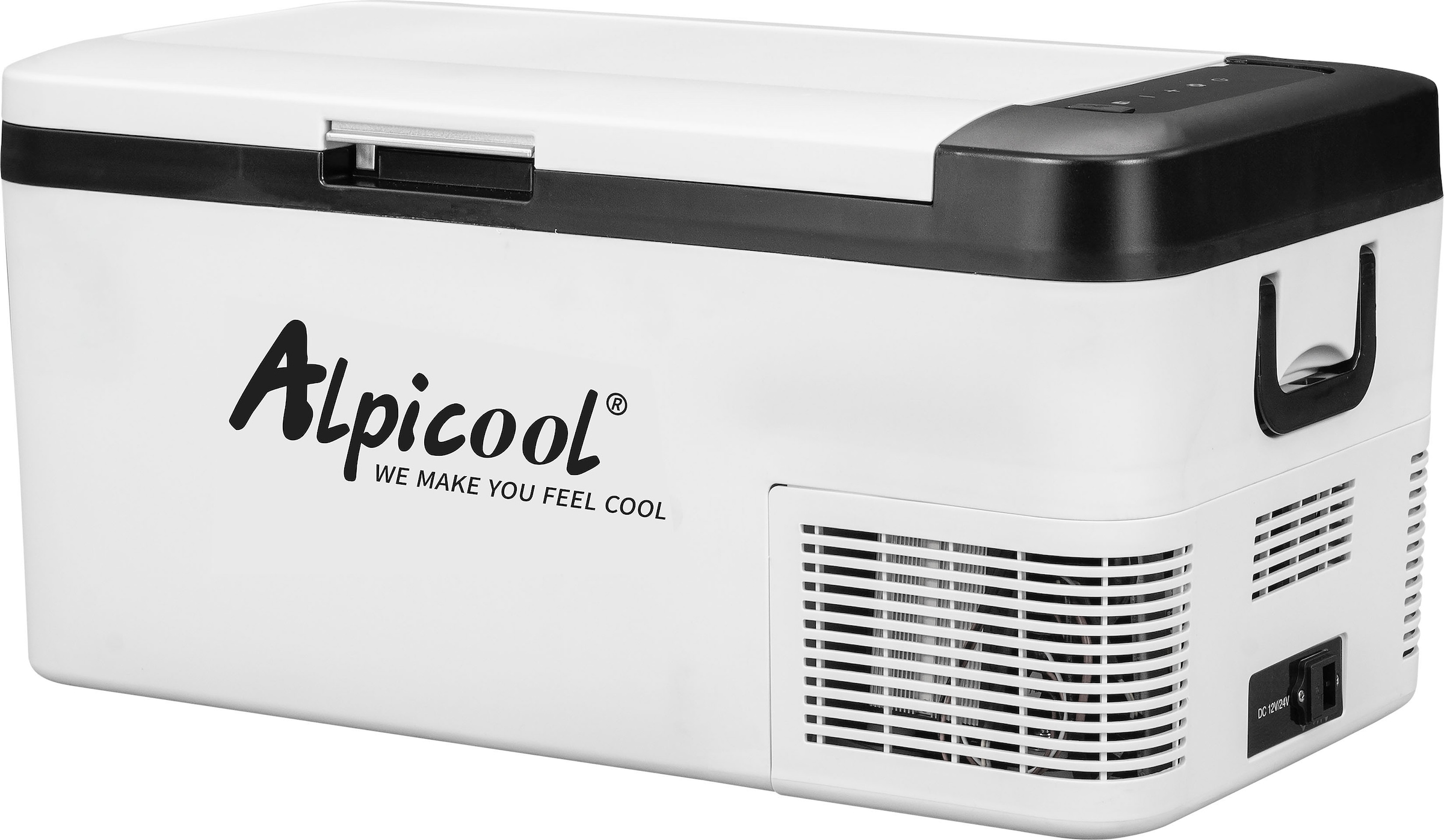 ALPICOOL Elektrische Kühlbox K25, 25 l, 25L Kompressor-Kühlbox, im Fahrzeug  und zu Hause nutzbar