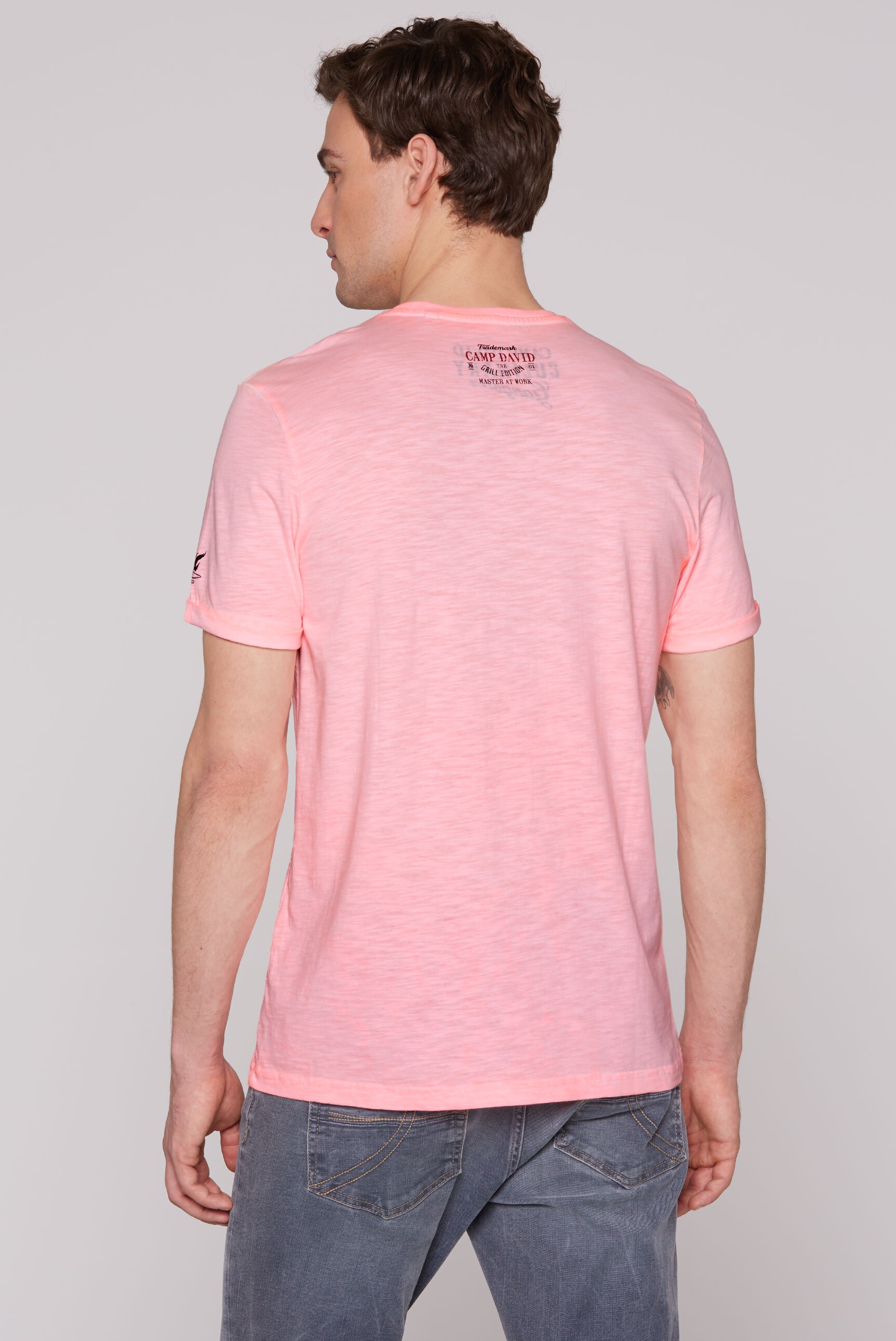 CAMP DAVID Rundhalsshirt, aus Baumwolle