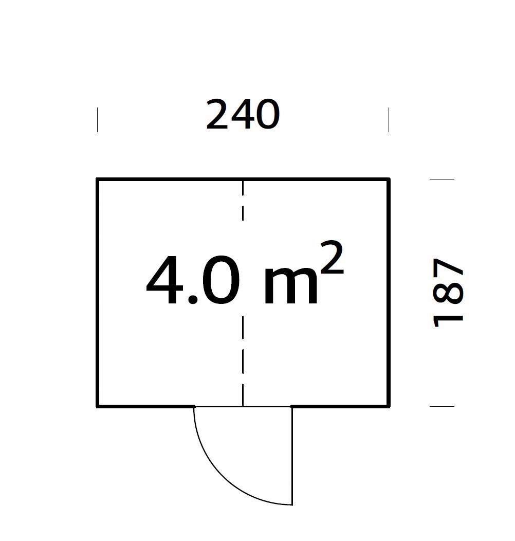 Palmako Gerätehaus »E_milia«, 4,0 m²