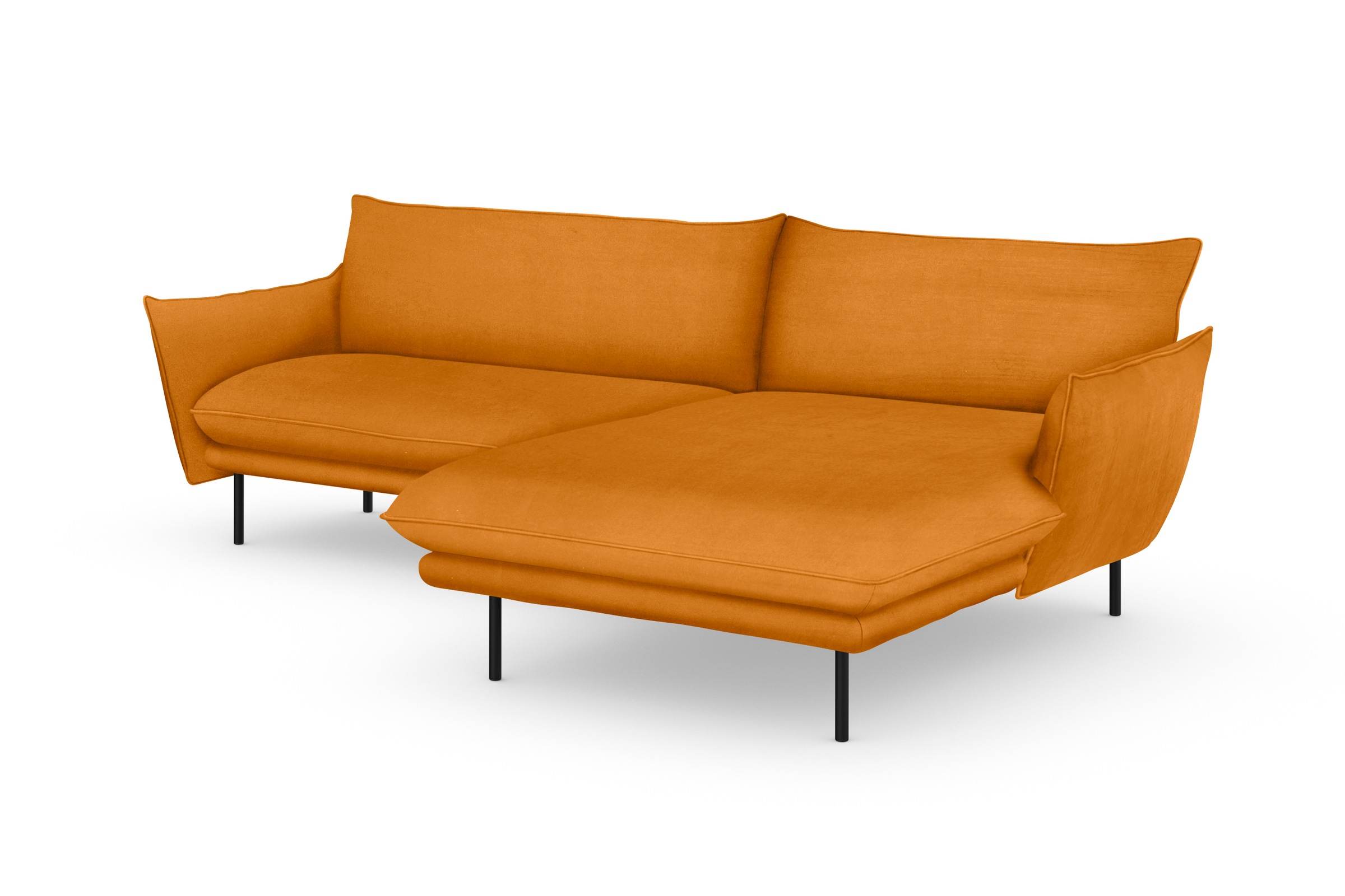 andas Ecksofa »Stine L-Form«, Besonderes Design durch Kissenoptik und Keder, by Morten Georgsen