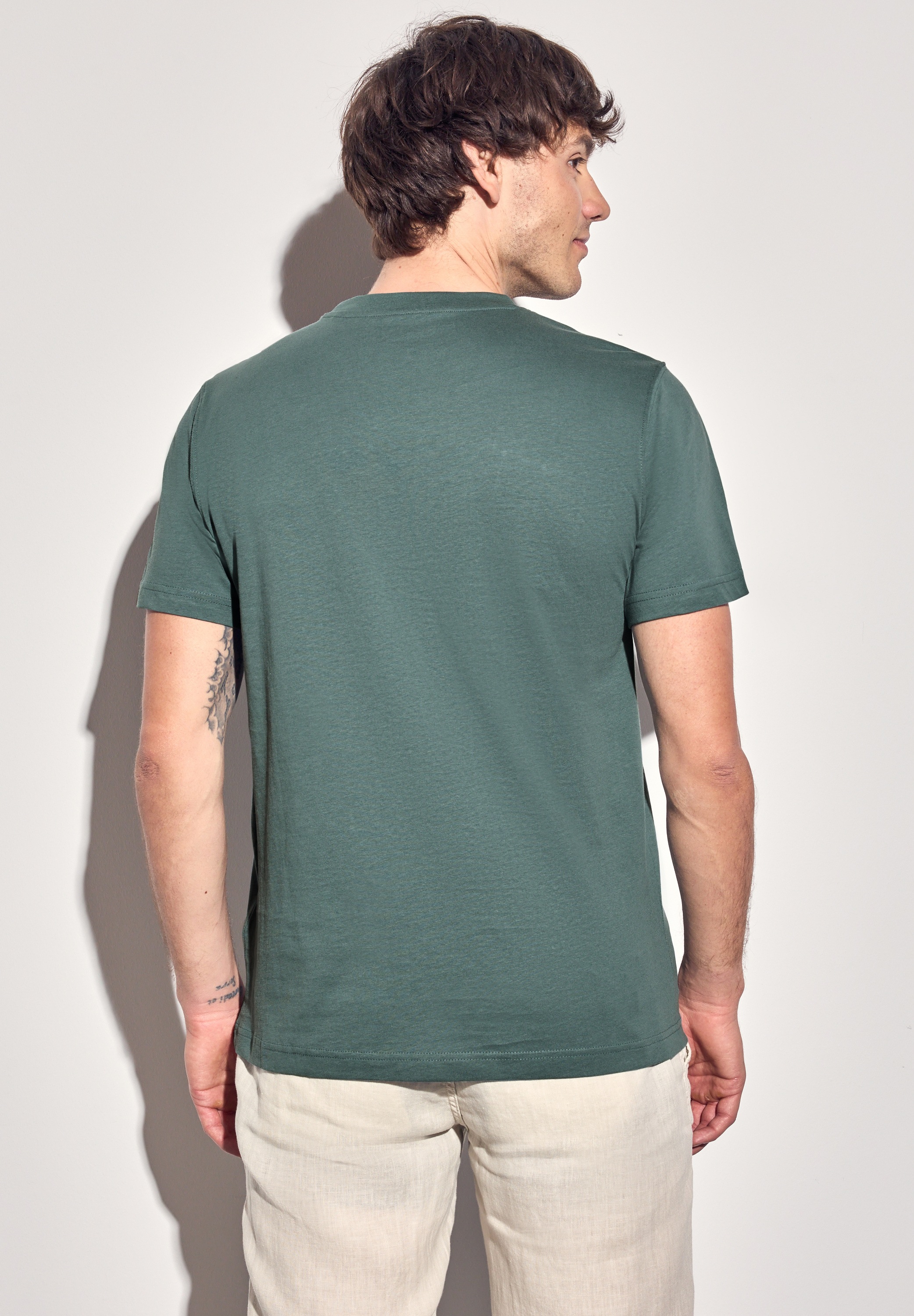 STREET ONE MEN T-Shirt, mit Rundhalsausschnitt