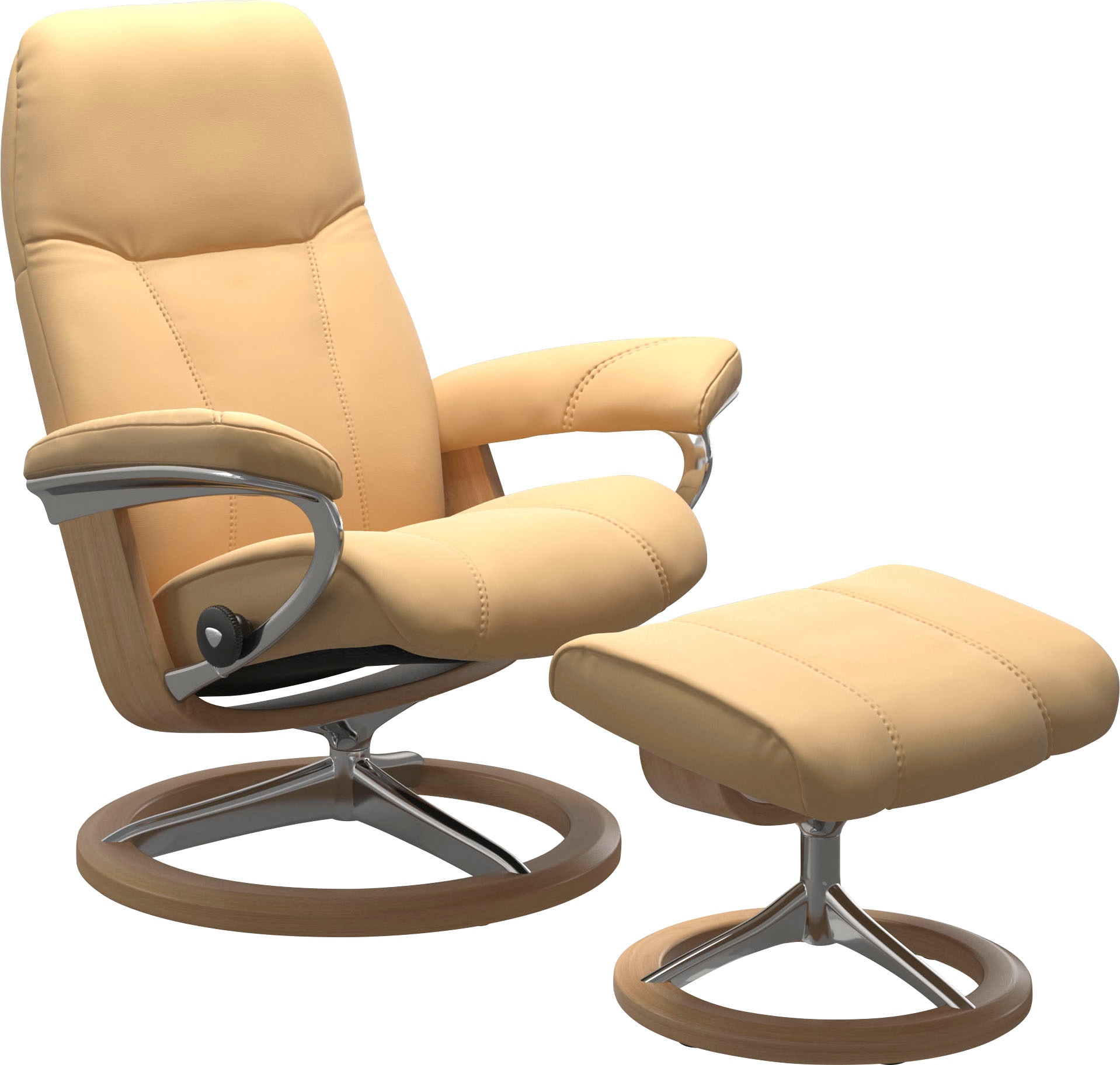 Stressless "Consul" Set, Relaxsessel mit Hocker, mit Hocker, mit Signature günstig online kaufen